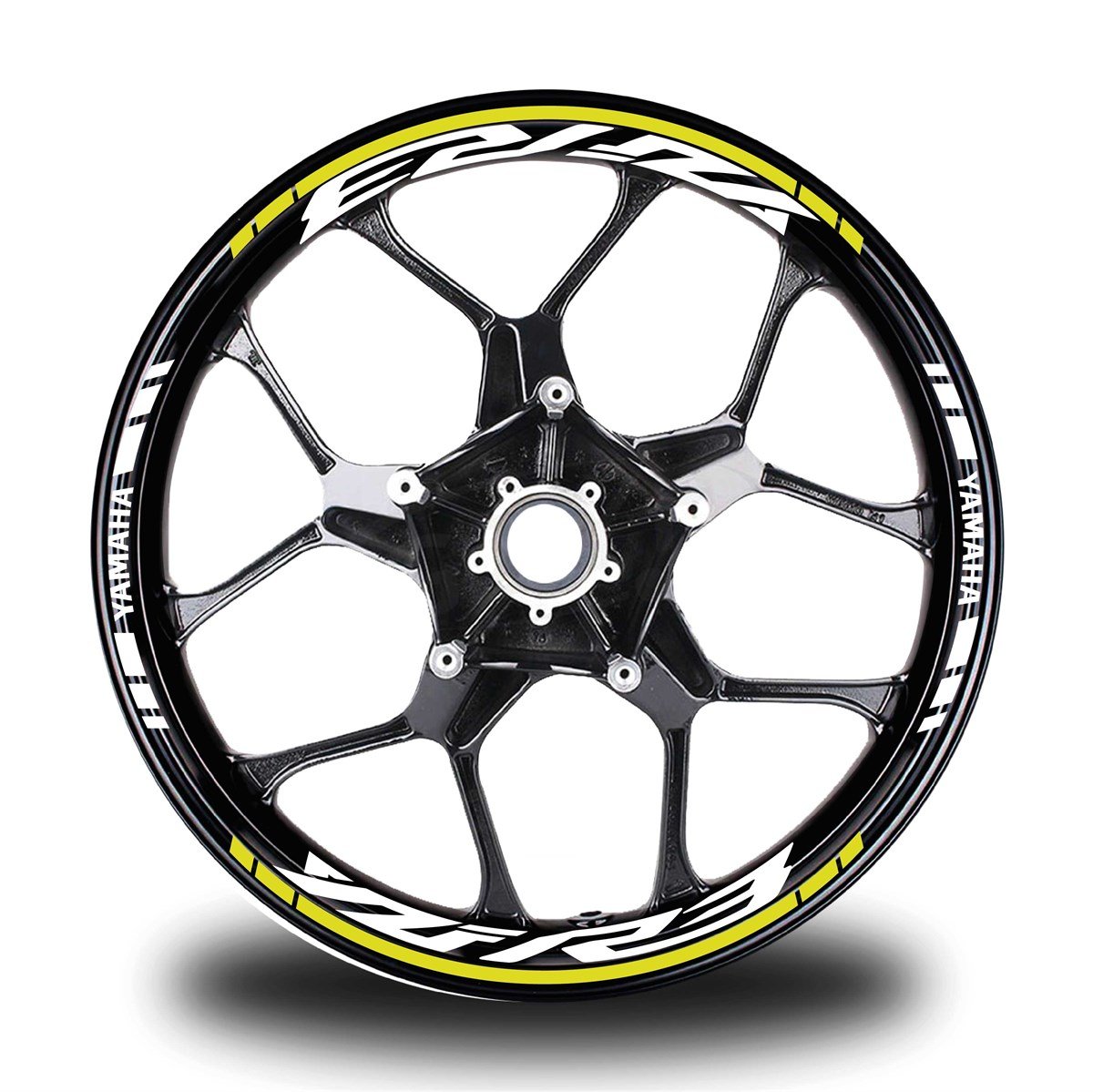Sarı Yamaha YZF R3 Takım Jant Sticker Etiket 