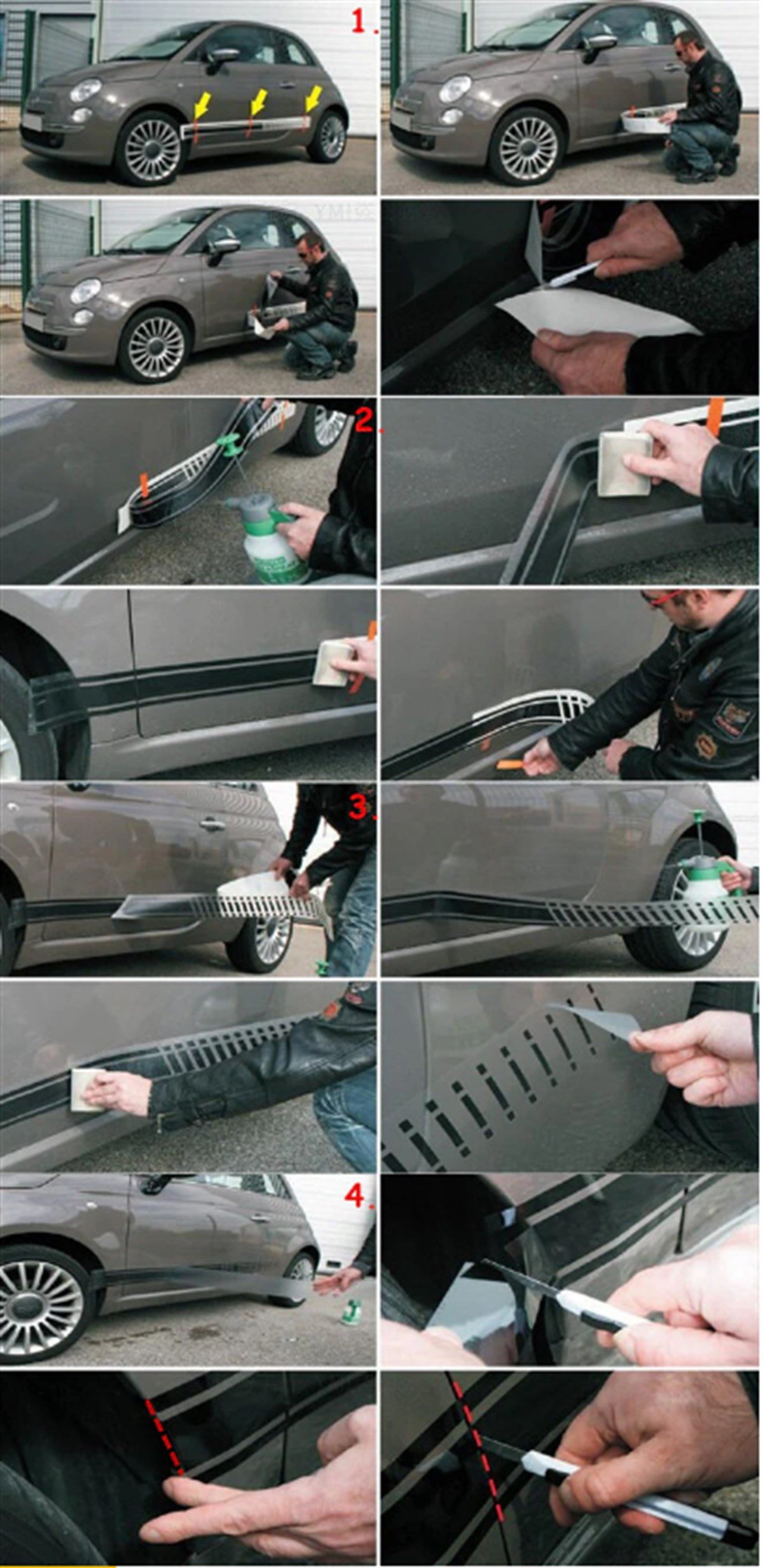 Seat Cupra Yan Kapı Şerit Sticker Etiket Modeli