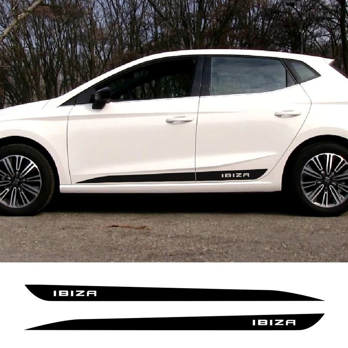 Seat Ibıza Yan Kapı Şerit Sticker Etiket Modeli 2