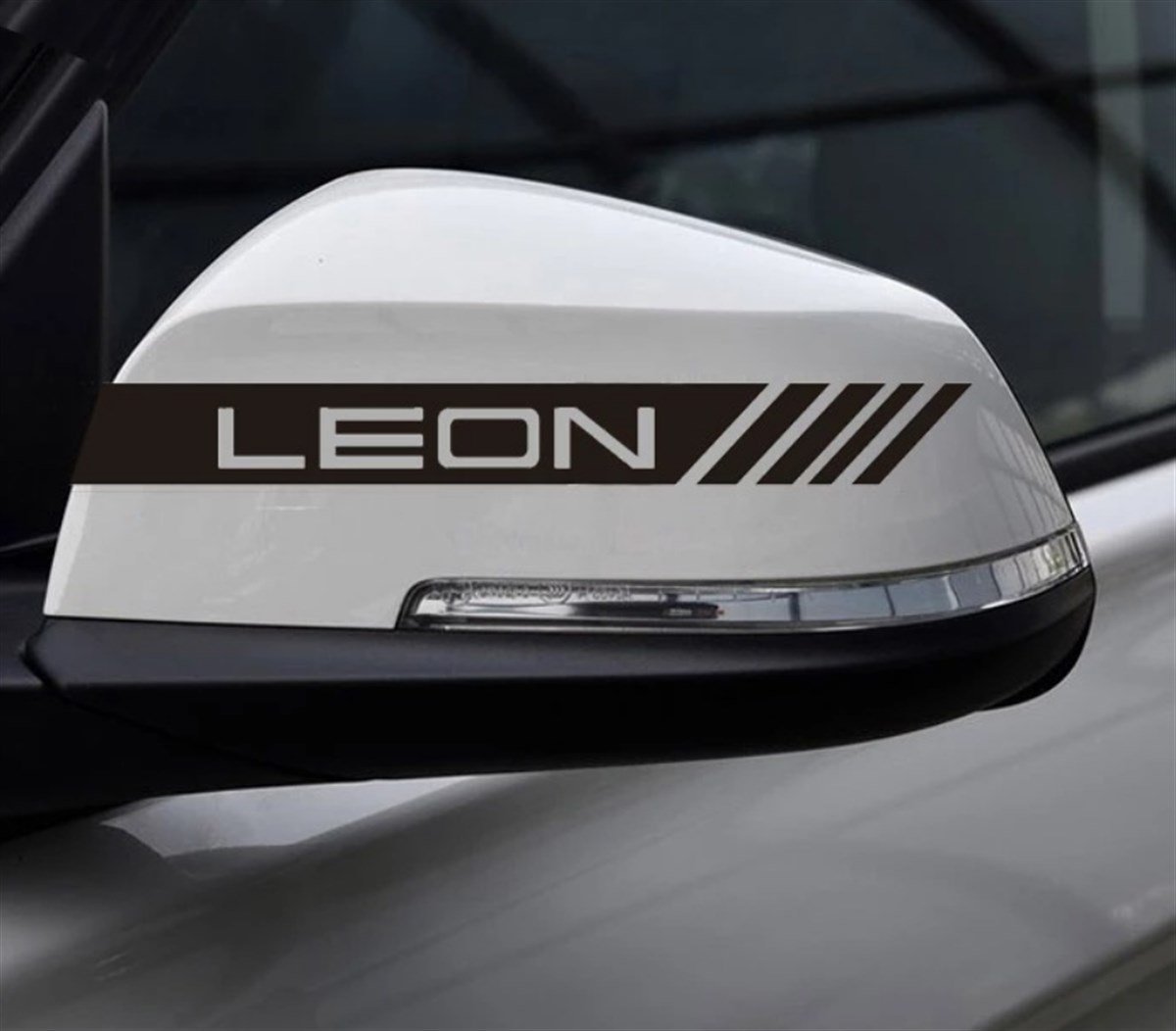 Seat Leon Yazılı Ayna Sticker Etiket Modeli