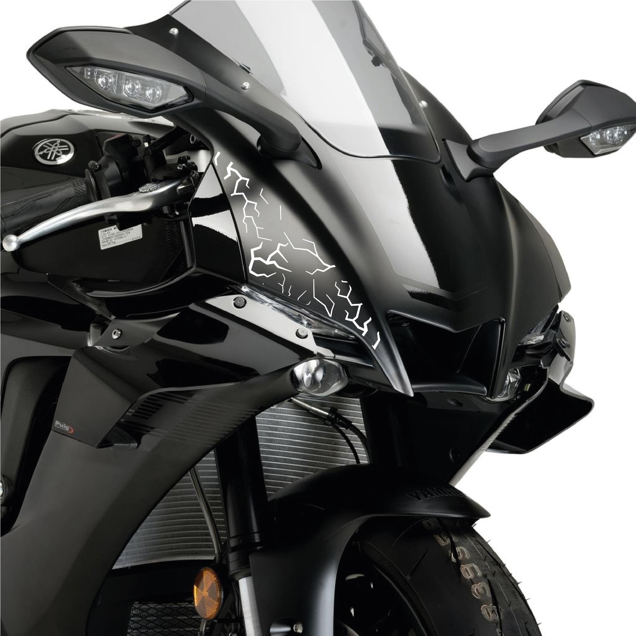 MARKALARŞimşek Sticker 25x25cm Folyo Kesim Evrensel Desen Kaplama Beyaz