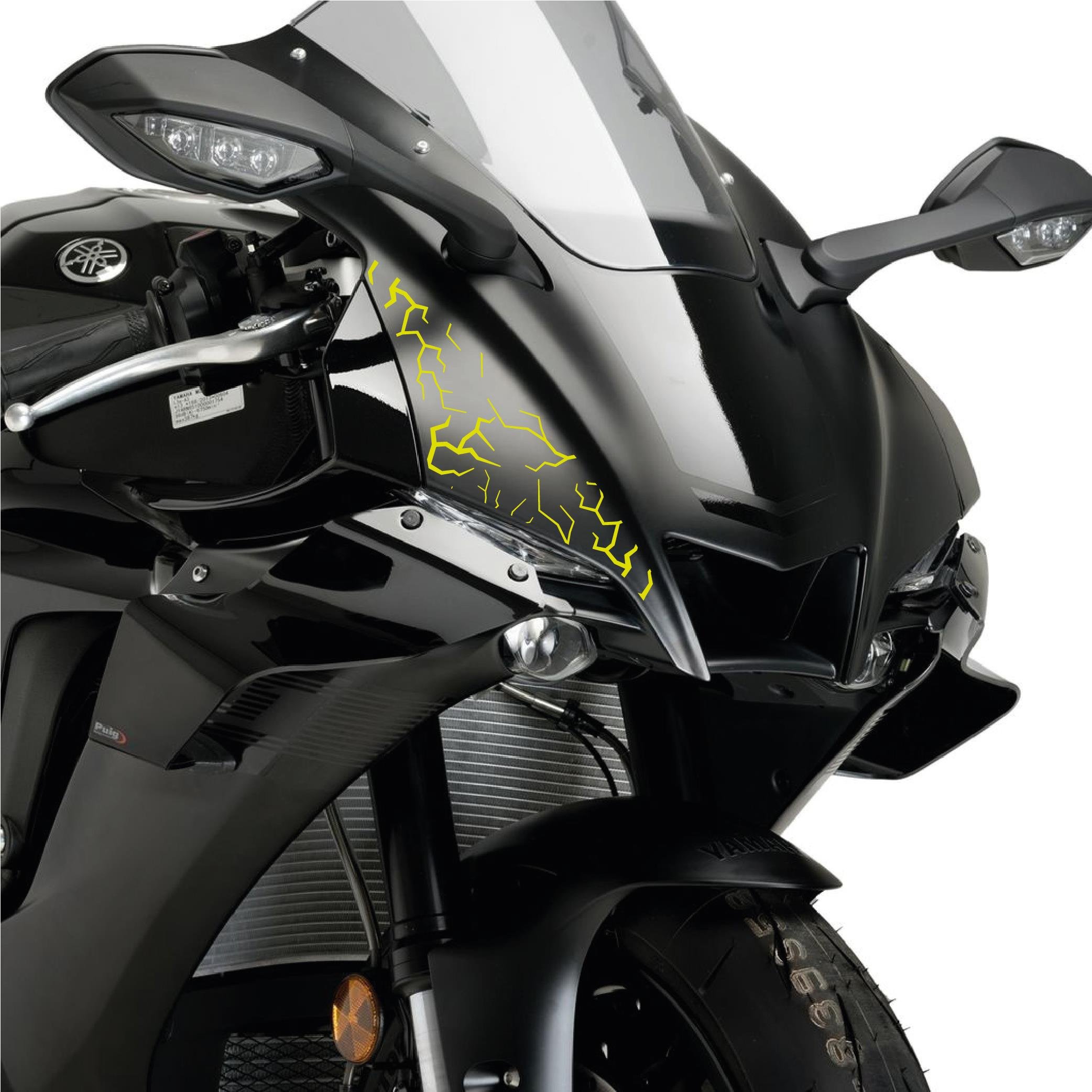 MARKALARŞimşek Sticker 25x25cm Folyo Kesim Evrensel Desen Kaplama Neon Sarı (Yeşil)