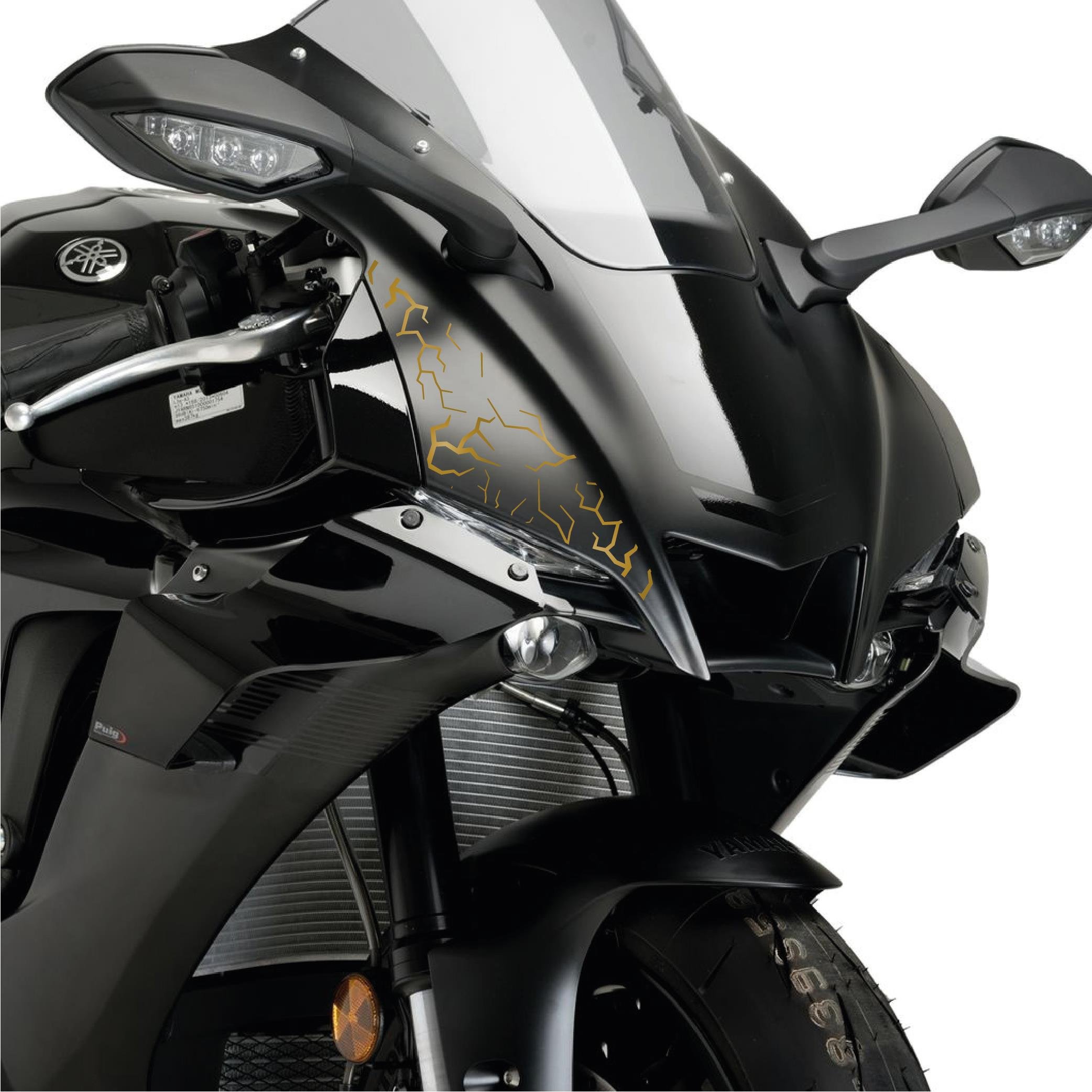 MARKALARŞimşek Sticker 25x25cm Folyo Kesim Evrensel Desen Kaplama Gold