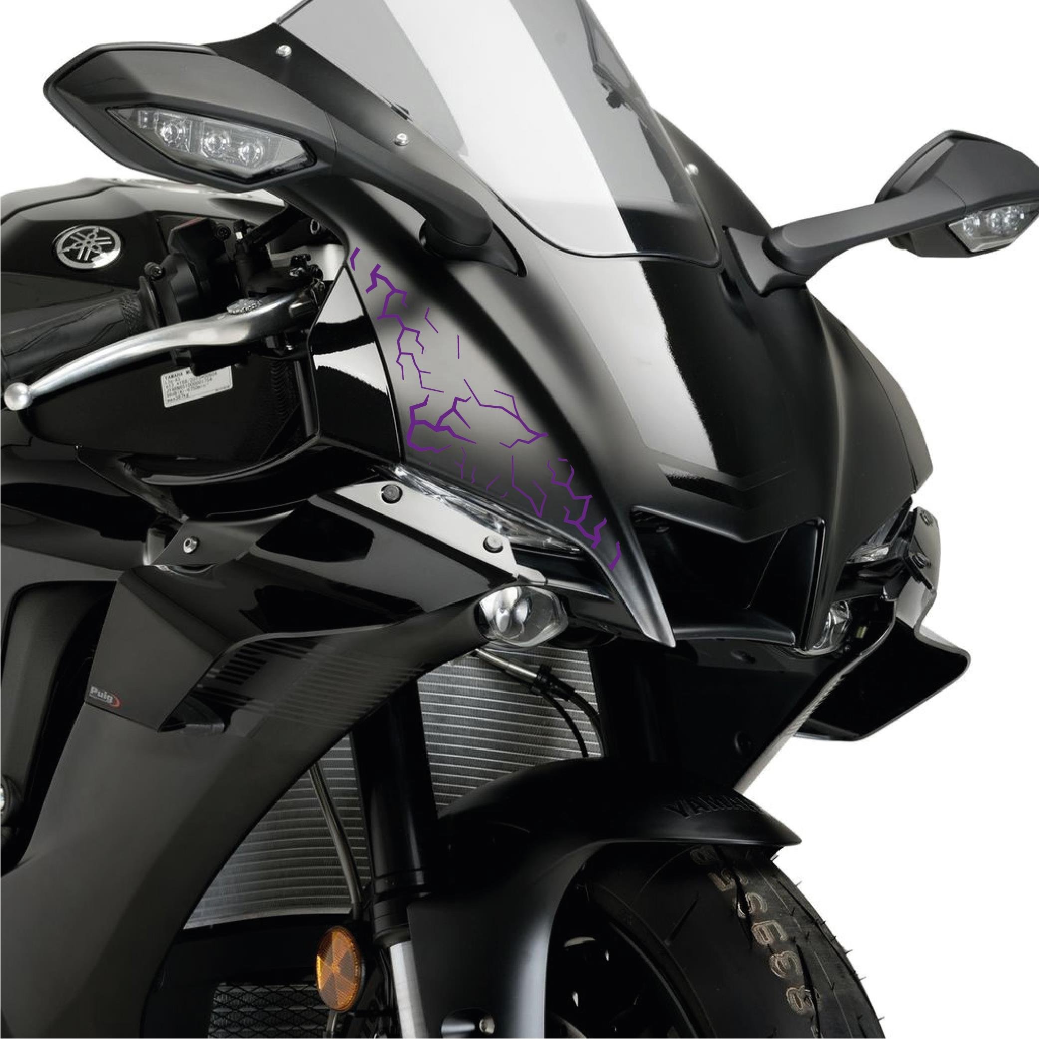 MARKALARŞimşek Sticker 25x25cm Folyo Kesim Evrensel Desen Kaplama Mor