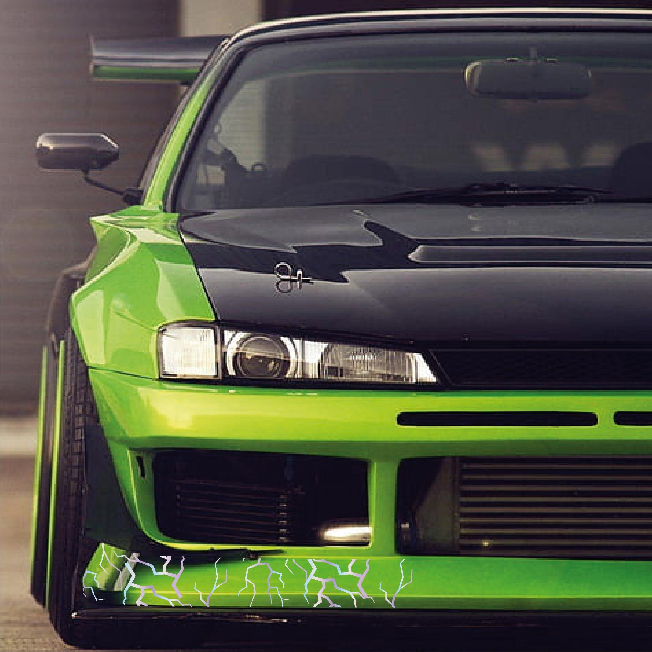 MARKALARŞimşek Sticker 25x25cm Folyo Kesim Evrensel Desen Kaplama Hologram