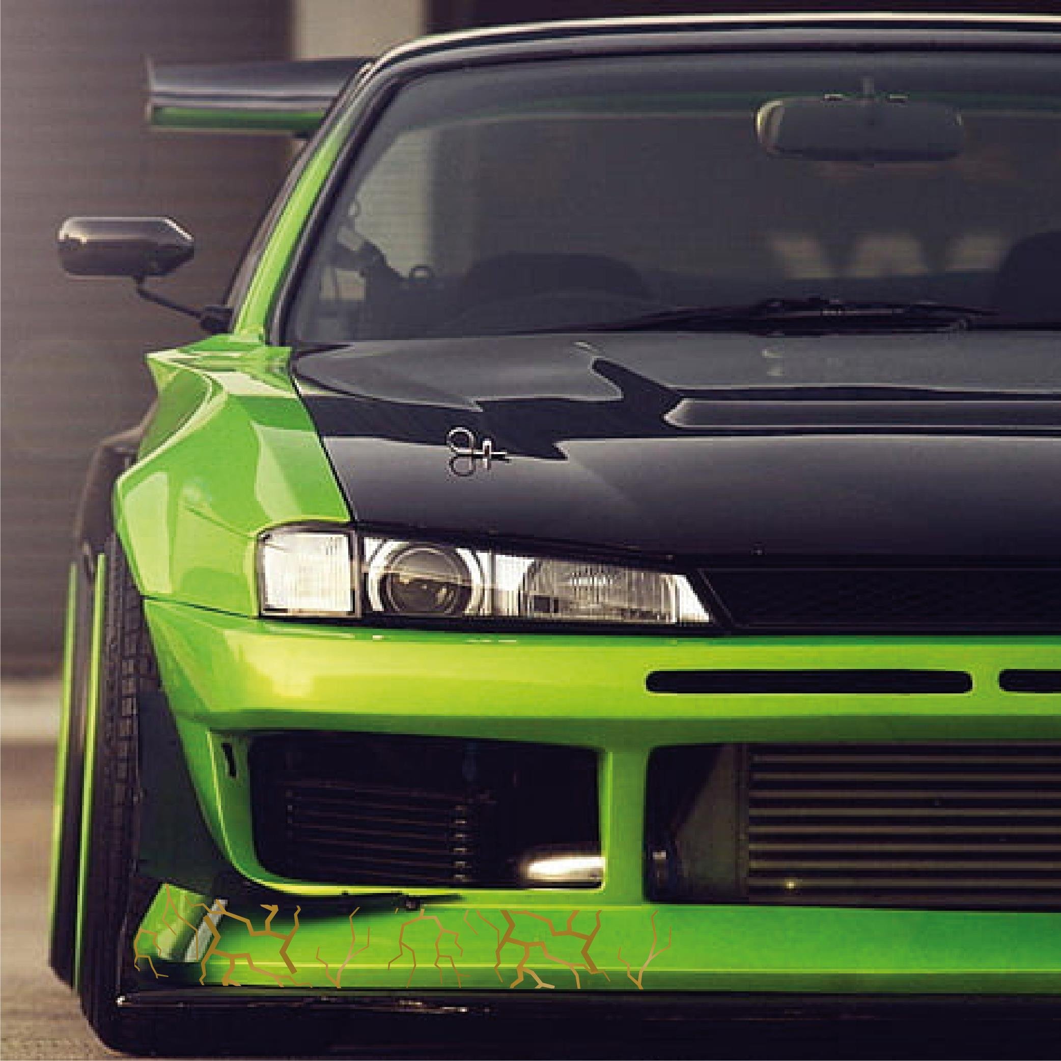 MARKALARŞimşek Sticker 25x25cm Folyo Kesim Evrensel Desen Kaplama Gold