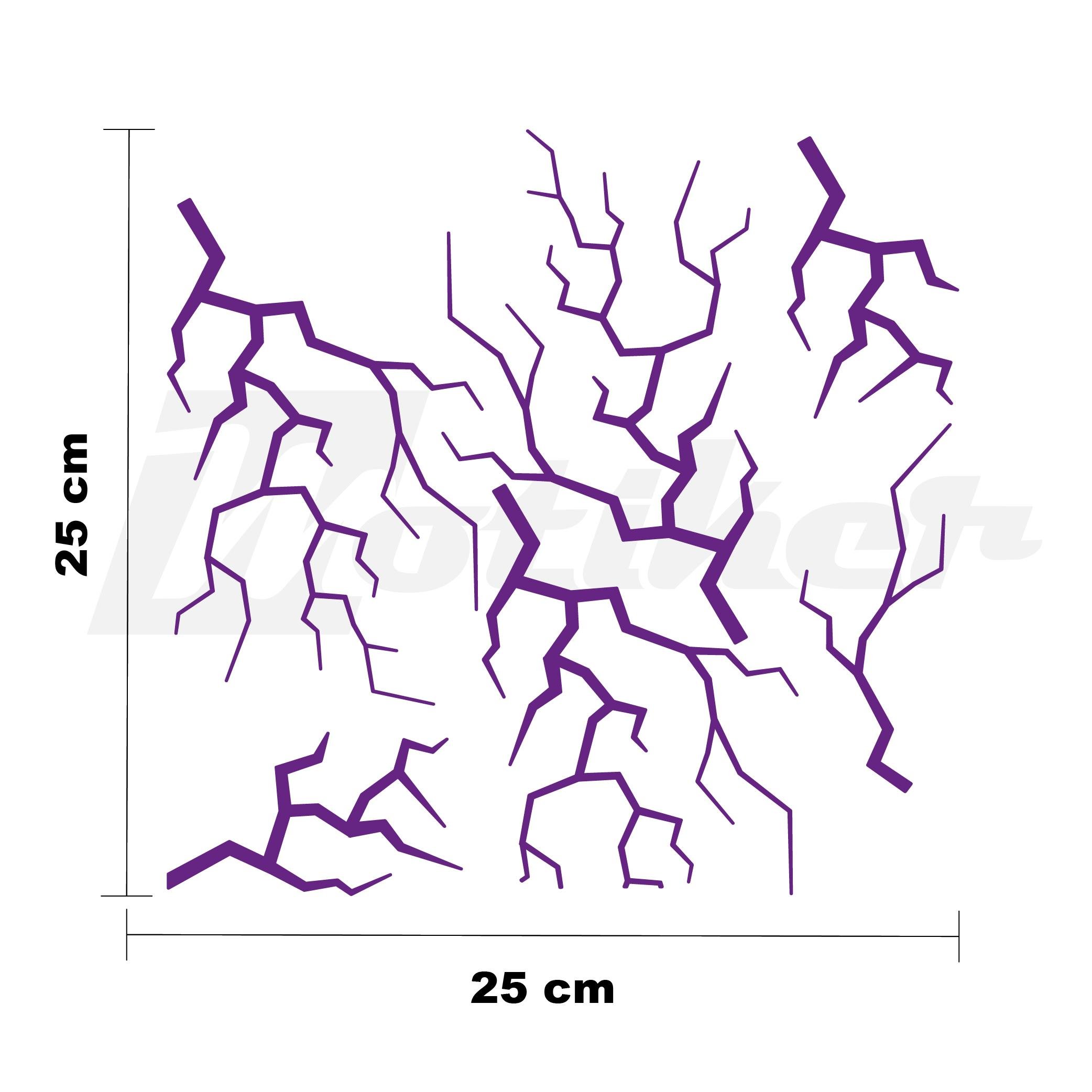 MARKALARŞimşek Sticker 25x25cm Folyo Kesim Evrensel Desen Kaplama Mor