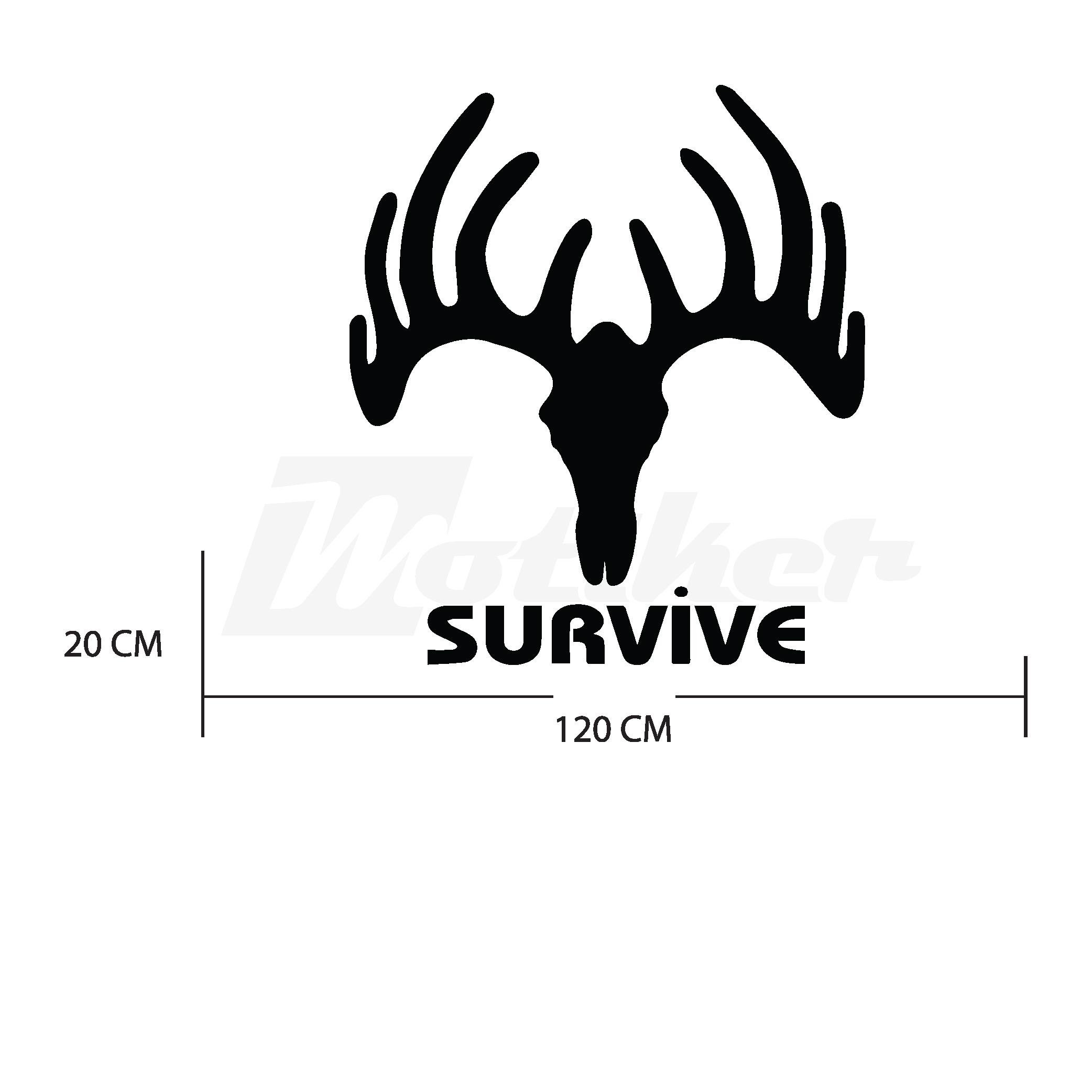 KaravanSurvive Geyik Off Road Sticker Etiket