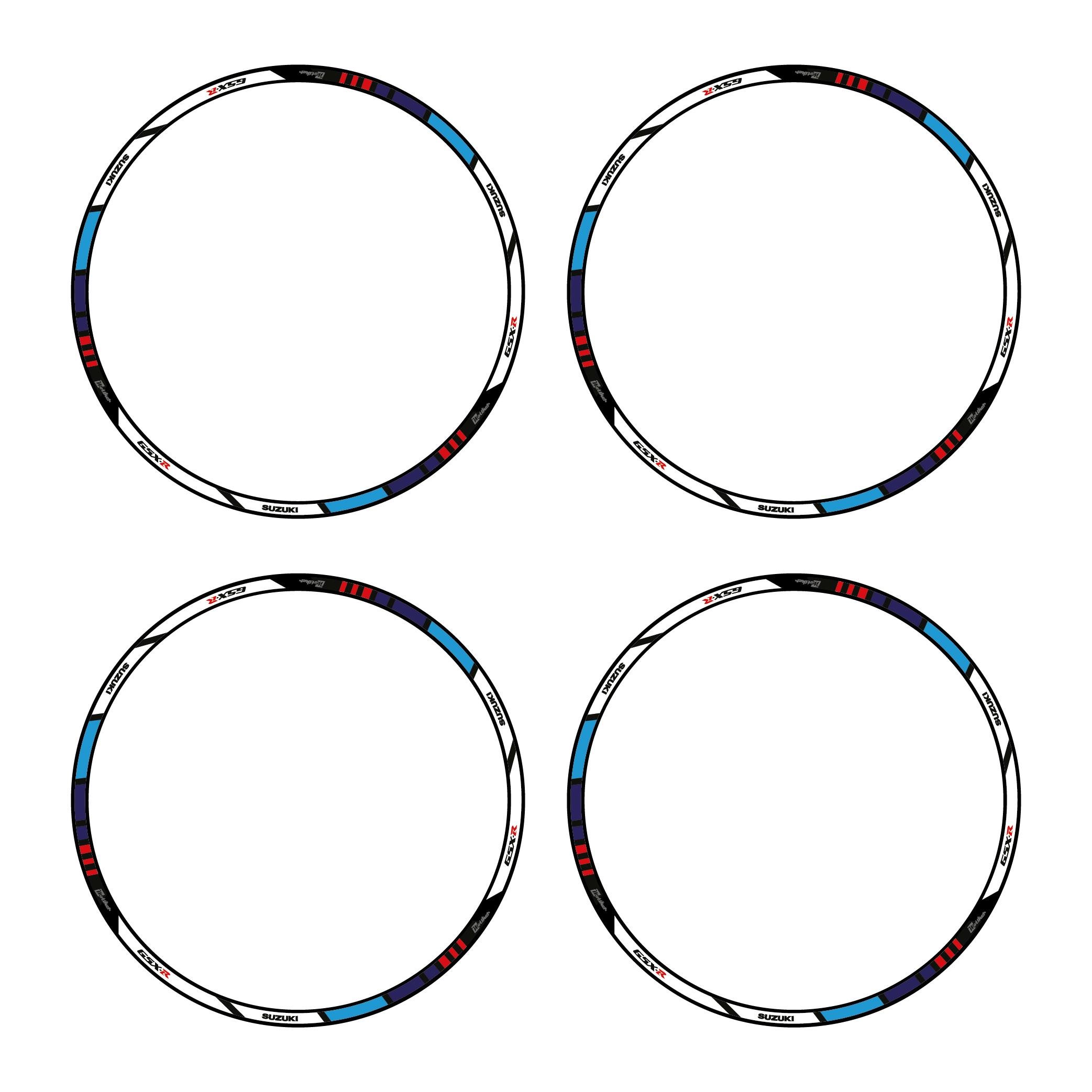 Suzuki GSX-R 1000-600 Jant Sticker Modeli