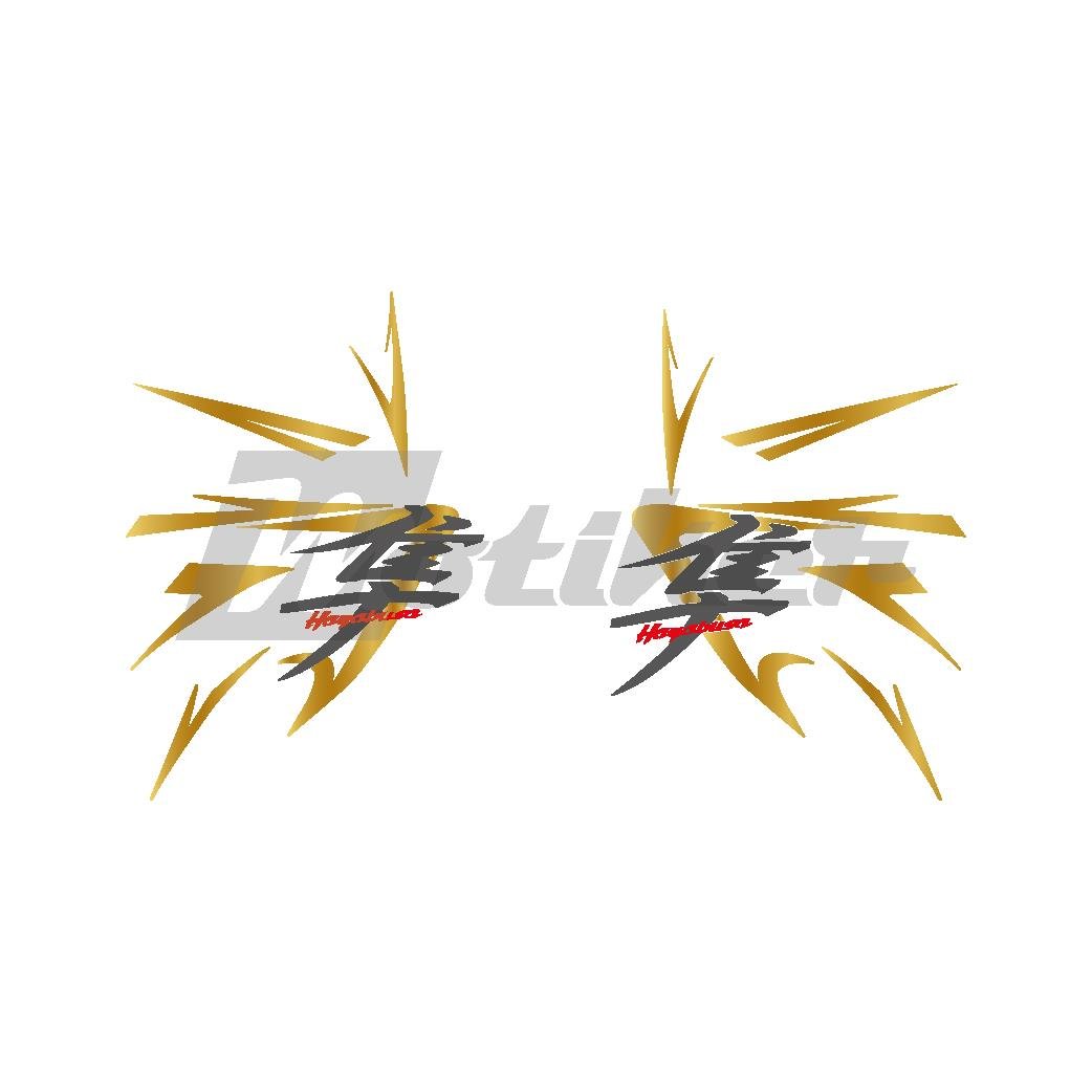 GSX-R1300 HayabusaSuzuki GSX-R 1300 Hayabusa Orijinal Tasarım Sticker Motosiklet Etiket Modeli 