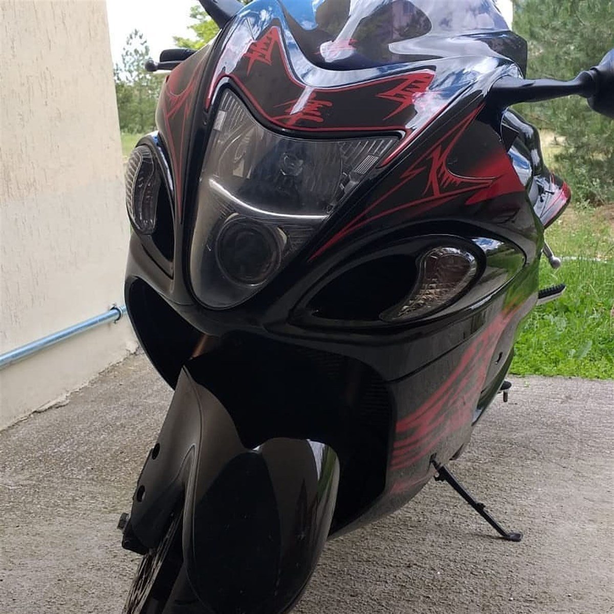 Suzuki Hayabusa Kafa Grenaj Damla Sticker Seti