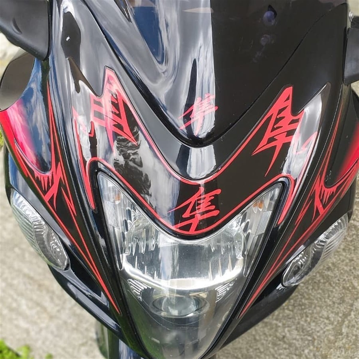 Suzuki Hayabusa Kafa Grenaj Damla Sticker Seti
