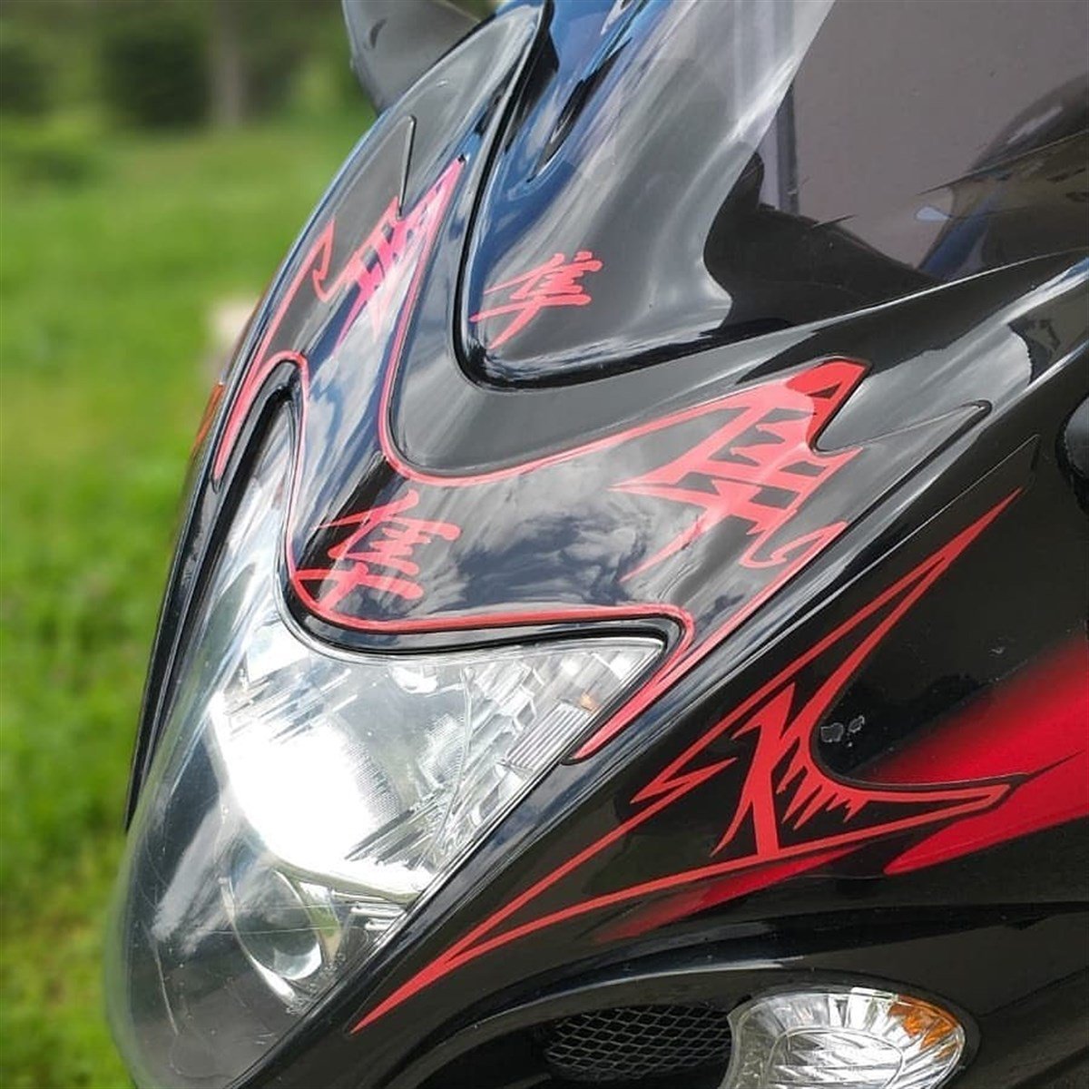 Suzuki Hayabusa Kafa Grenaj Damla Sticker Seti