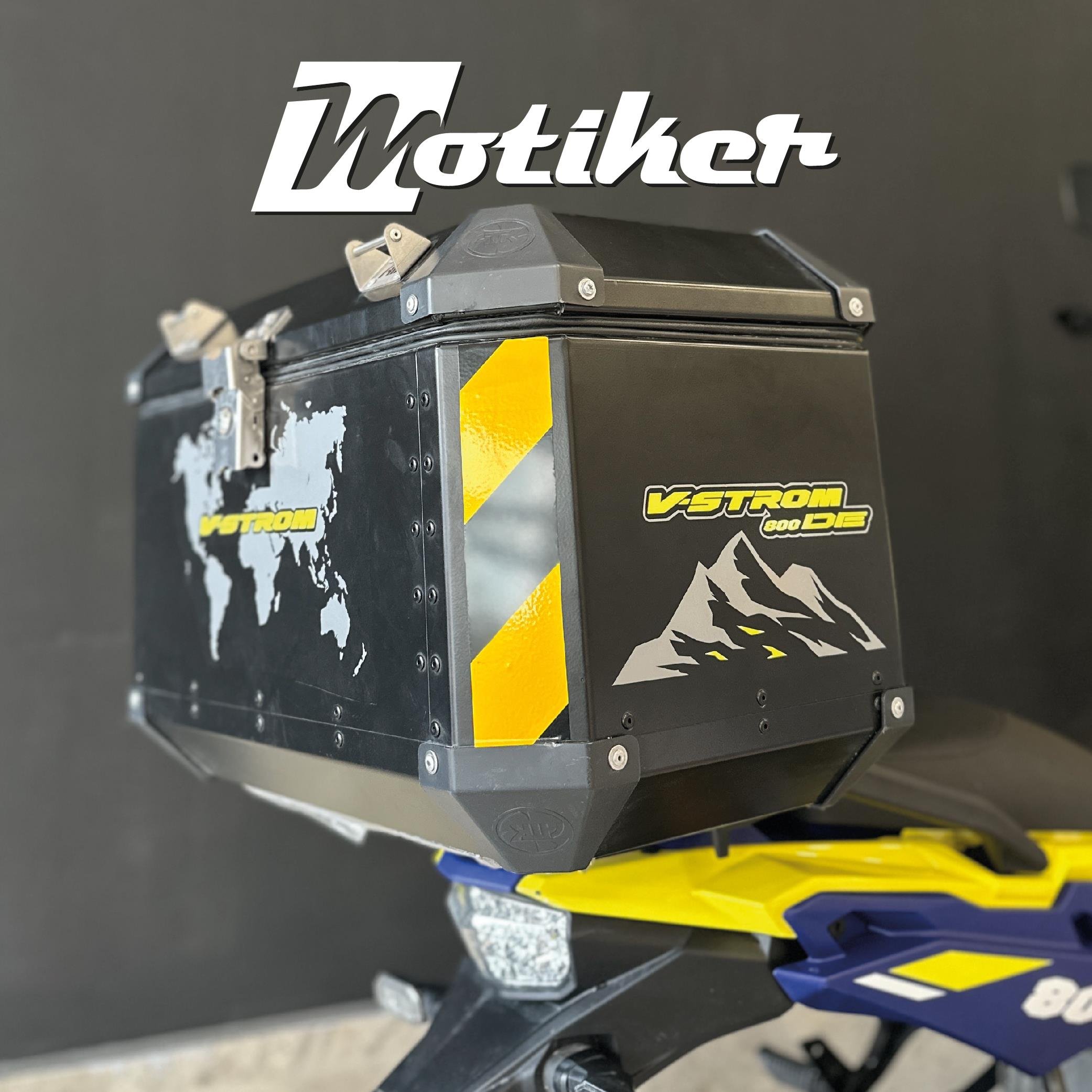 V-STROMSUZUKI V-STROM 800 DE Mor Parçalı Kaplama Sticker Etiket Modeli