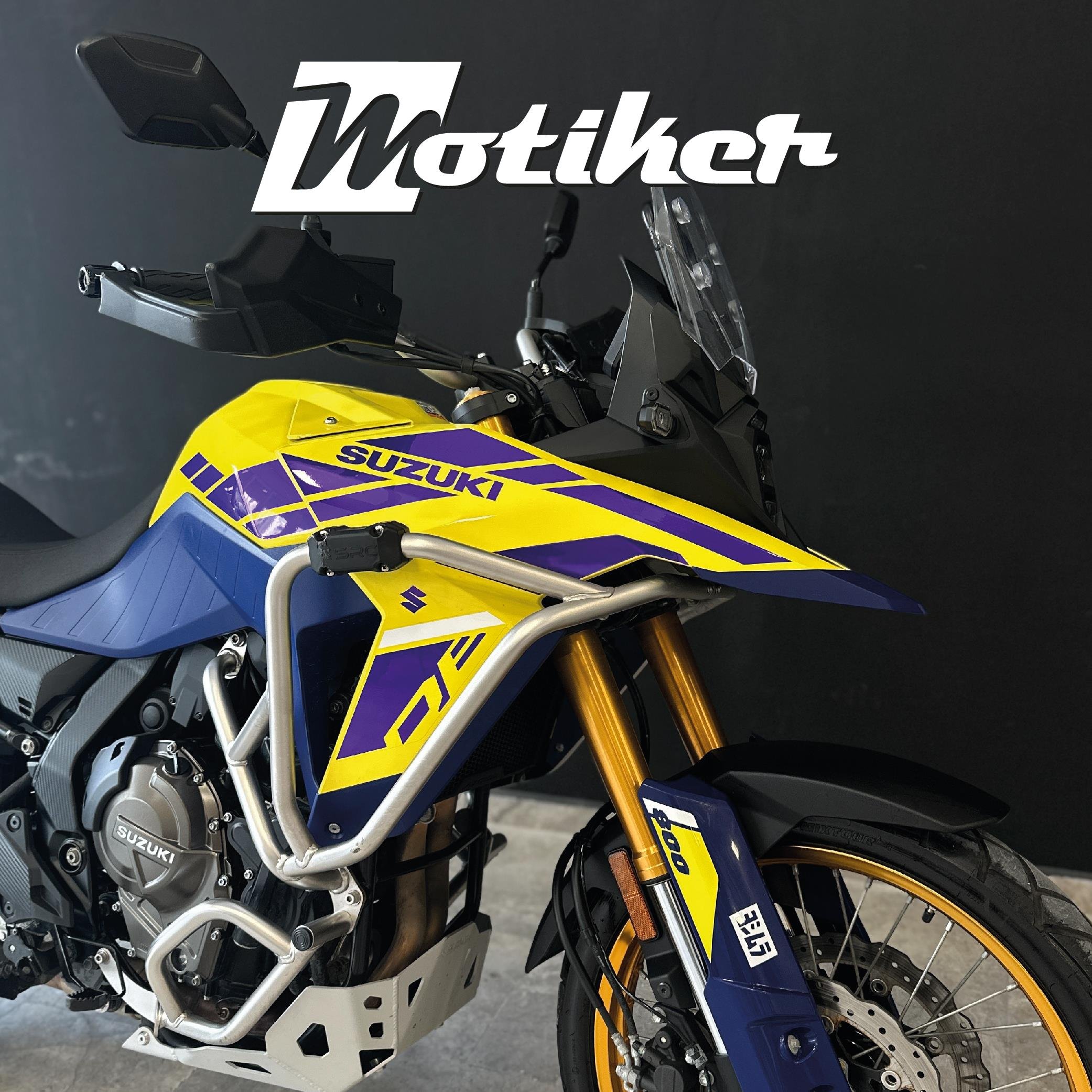 V-STROMSUZUKI V-STROM 800 DE Mor Parçalı Kaplama Sticker Etiket Modeli