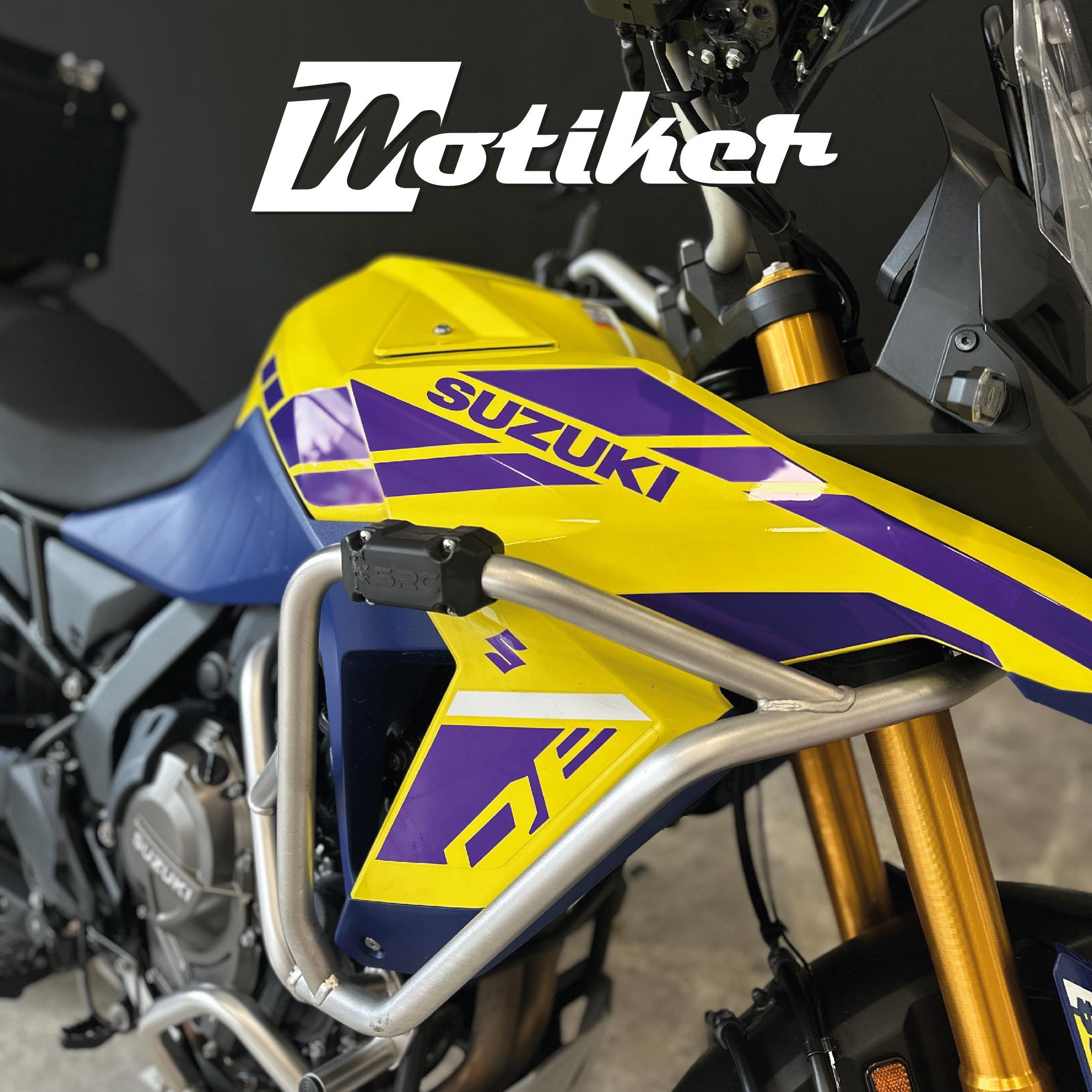 V-STROMSUZUKI V-STROM 800 DE Mor Parçalı Kaplama Sticker Etiket Modeli