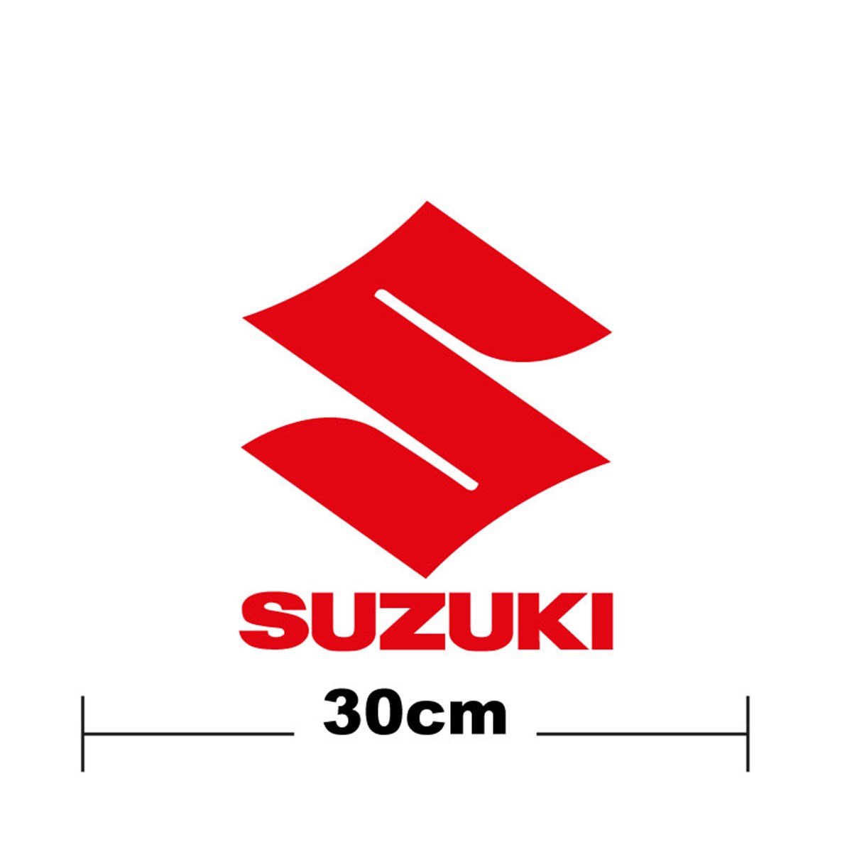 Suzuki Yazı Ve S  Logo Yazı Sticker Etiket Tek Renk