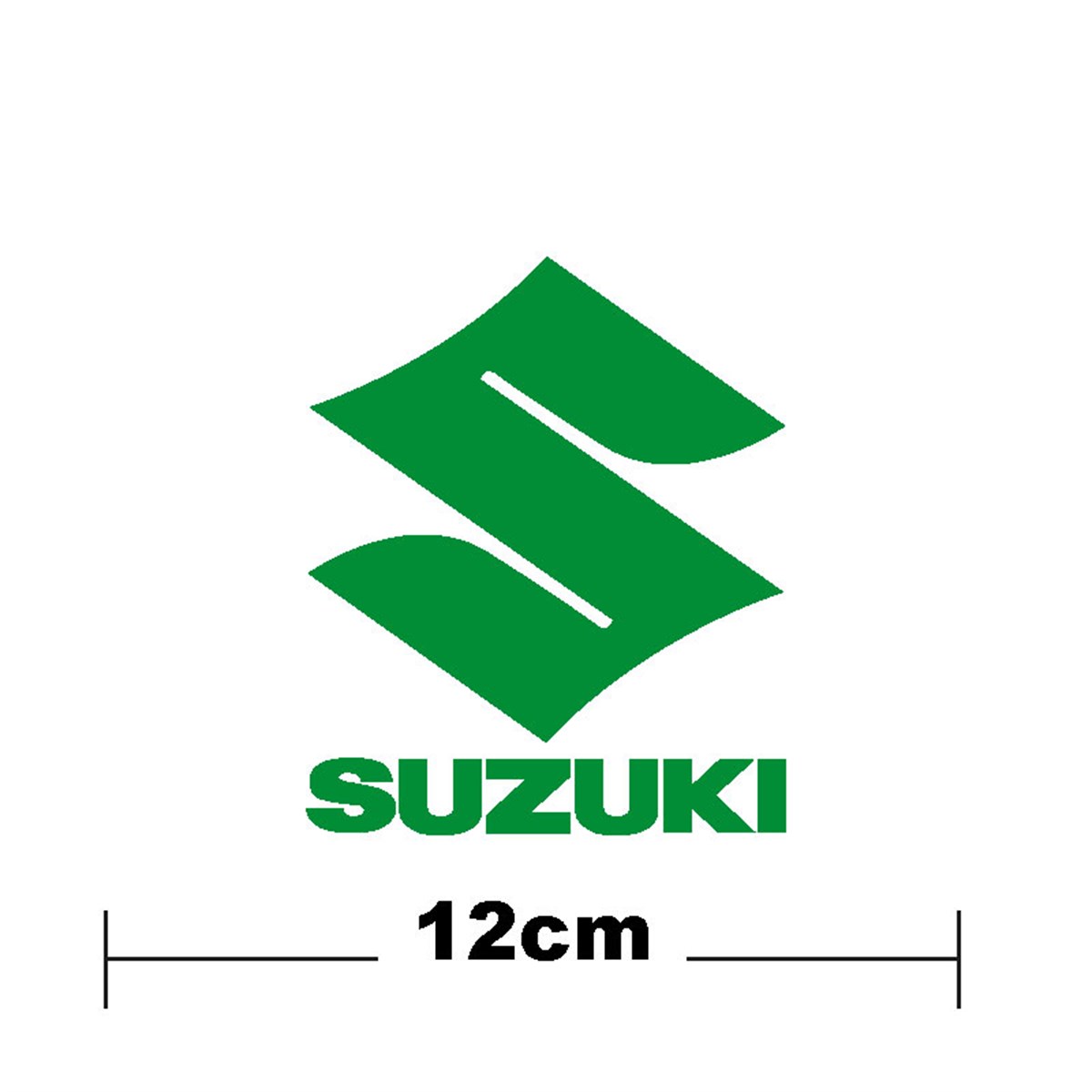 Suzuki Yazı Ve S  Logo Yazı Sticker Etiket Tek Renk