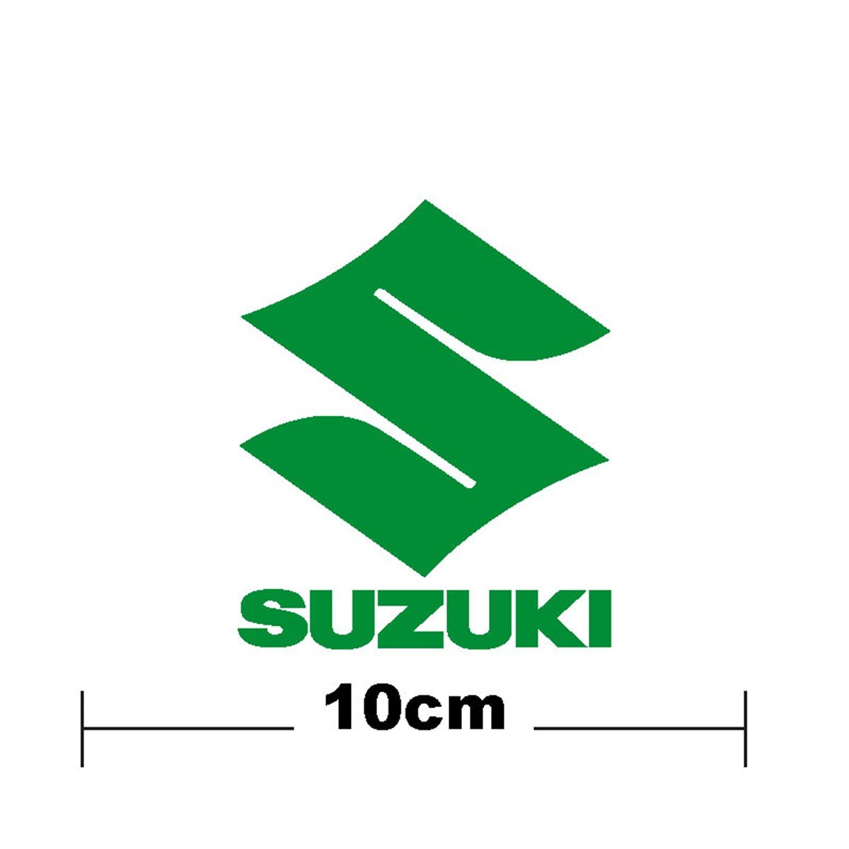 Suzuki Yazı Ve S  Logo Yazı Sticker Etiket Tek Renk