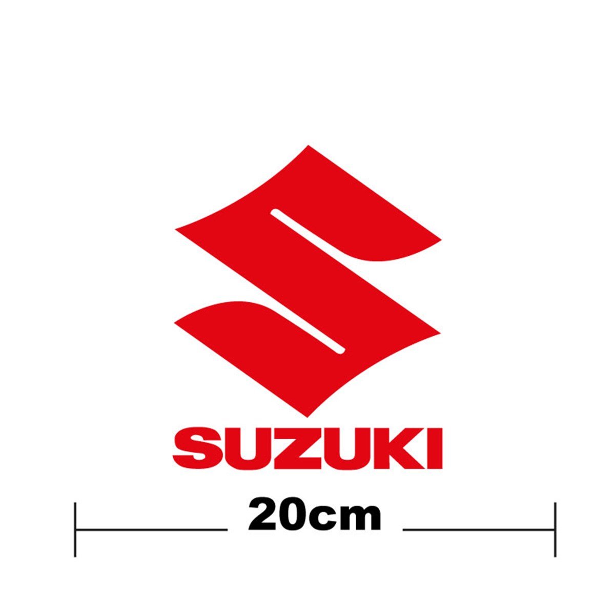 Suzuki Yazı Ve S  Logo Yazı Sticker Etiket Tek Renk