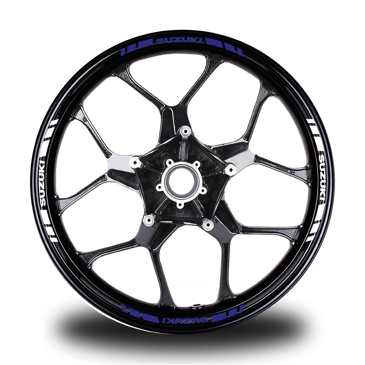 SUZUKI YAZILI KISA DIŞ ŞERİT 16'LI ÇİFT RENK JANT STICKER MODELİ