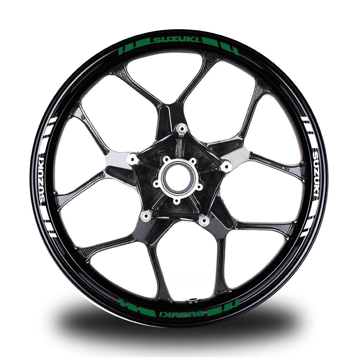 SUZUKI YAZILI KISA DIŞ ŞERİT 16'LI ÇİFT RENK JANT STICKER MODELİ