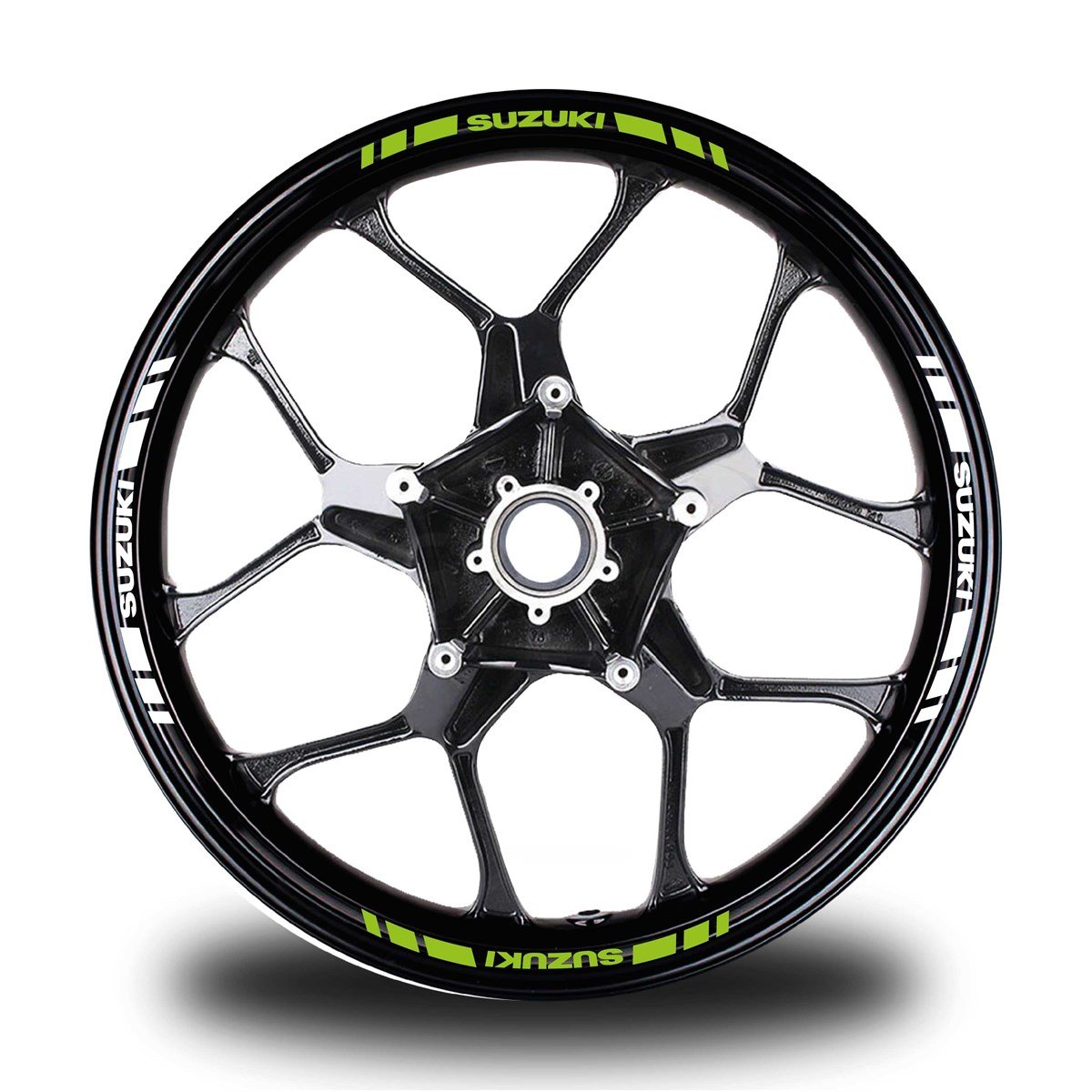 SUZUKI YAZILI KISA DIŞ ŞERİT 16'LI ÇİFT RENK JANT STICKER MODELİ