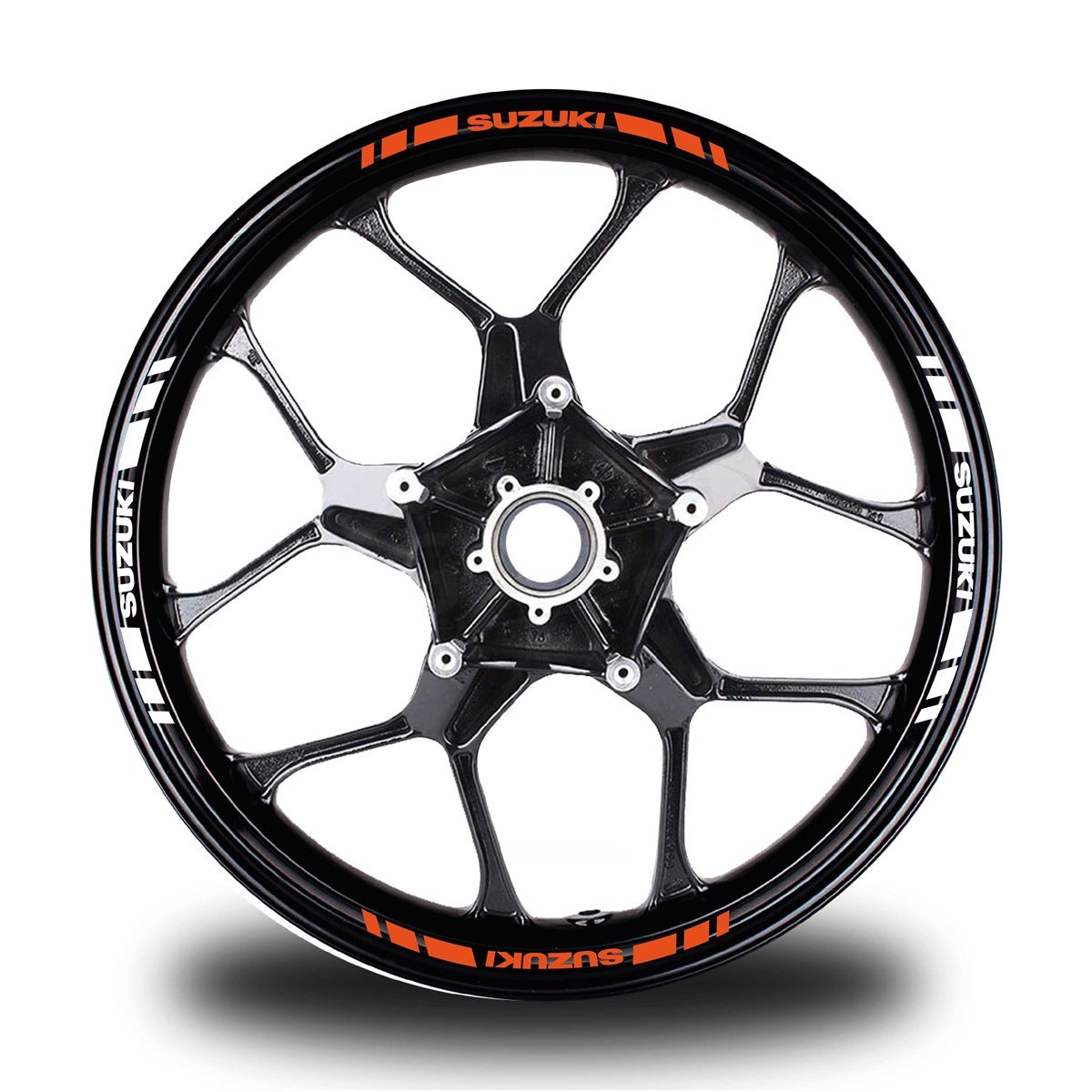 SUZUKI YAZILI KISA DIŞ ŞERİT 16'LI ÇİFT RENK JANT STICKER MODELİ