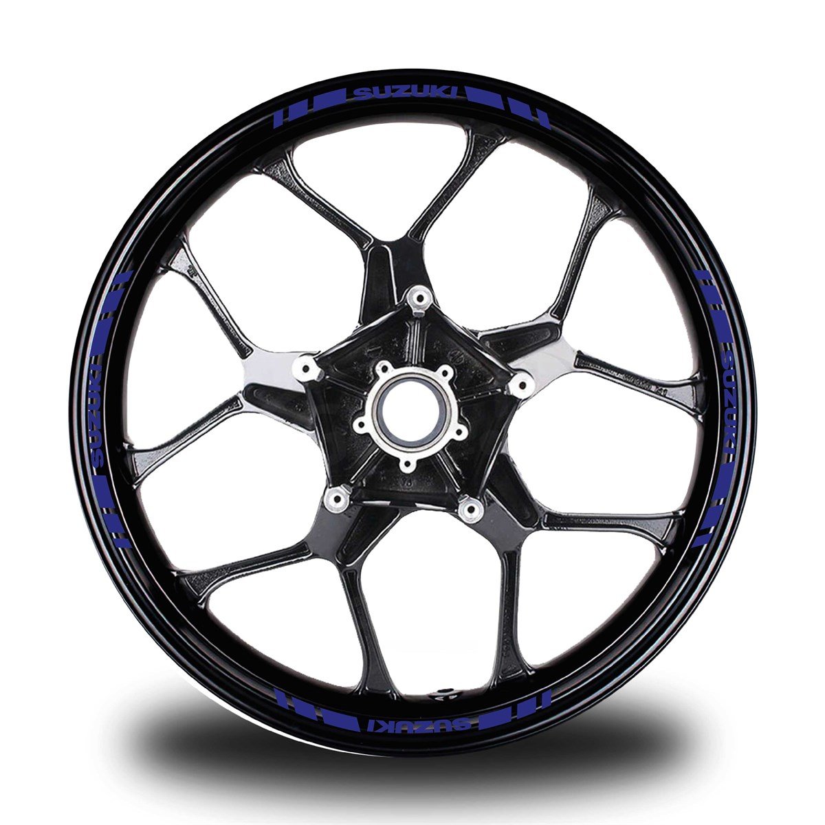 SUZUKI YAZILI KISA DIŞ ŞERİT 16'LI TEK RENK JANT STICKER MODELİ