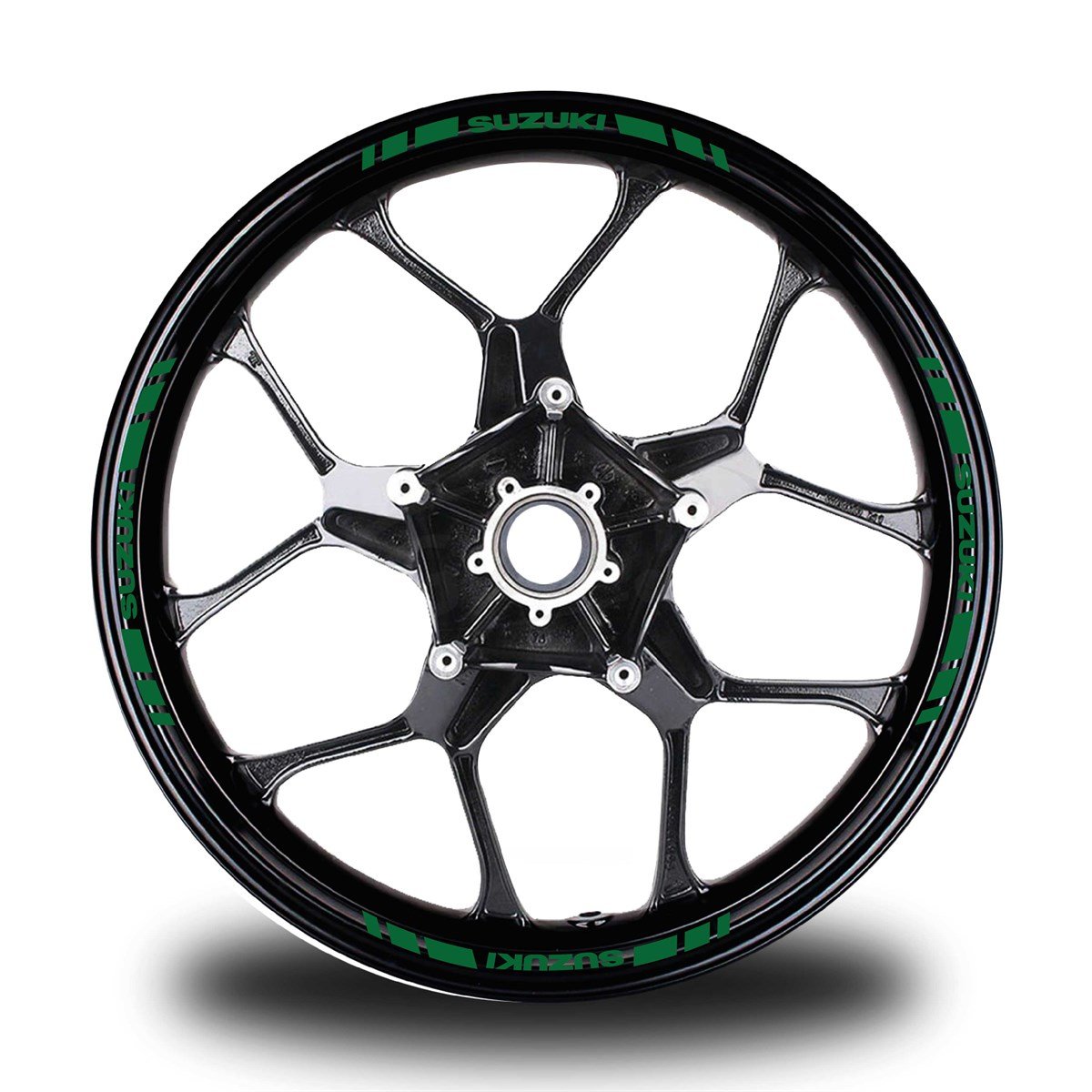 SUZUKI YAZILI KISA DIŞ ŞERİT 16'LI TEK RENK JANT STICKER MODELİ