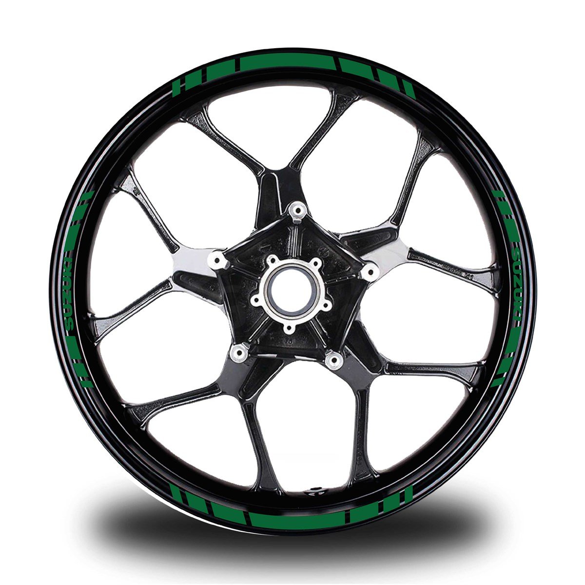 SUZUKI YAZILI KISA YAZISIZ KISA DIŞ ŞERİT 16'LI TEK RENK JANT STICKER MODELİ