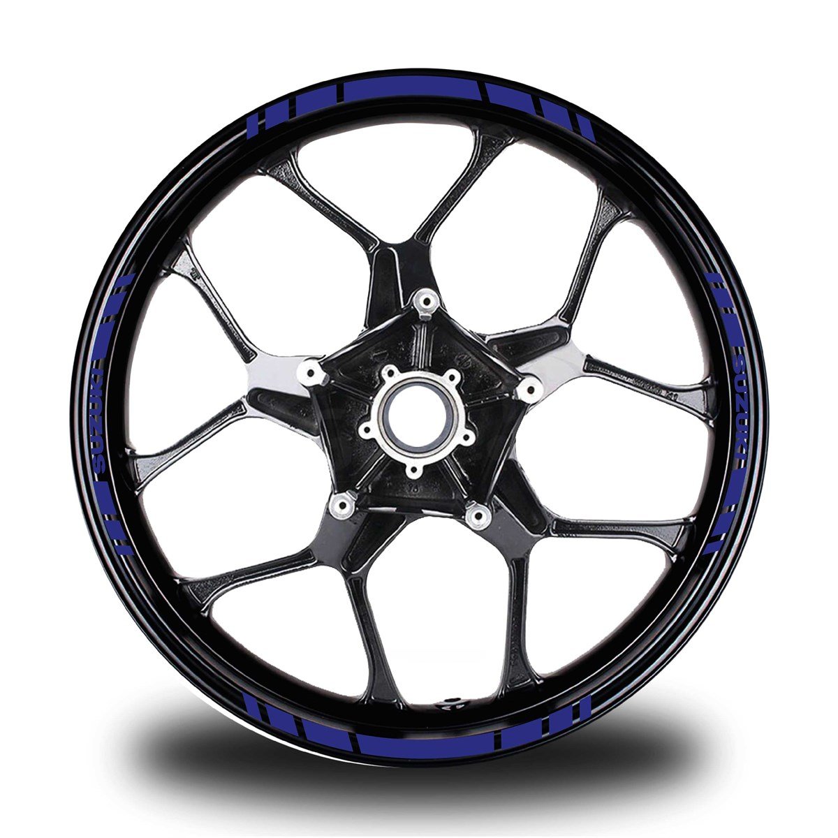 SUZUKI YAZILI KISA YAZISIZ KISA DIŞ ŞERİT 16'LI TEK RENK JANT STICKER MODELİ