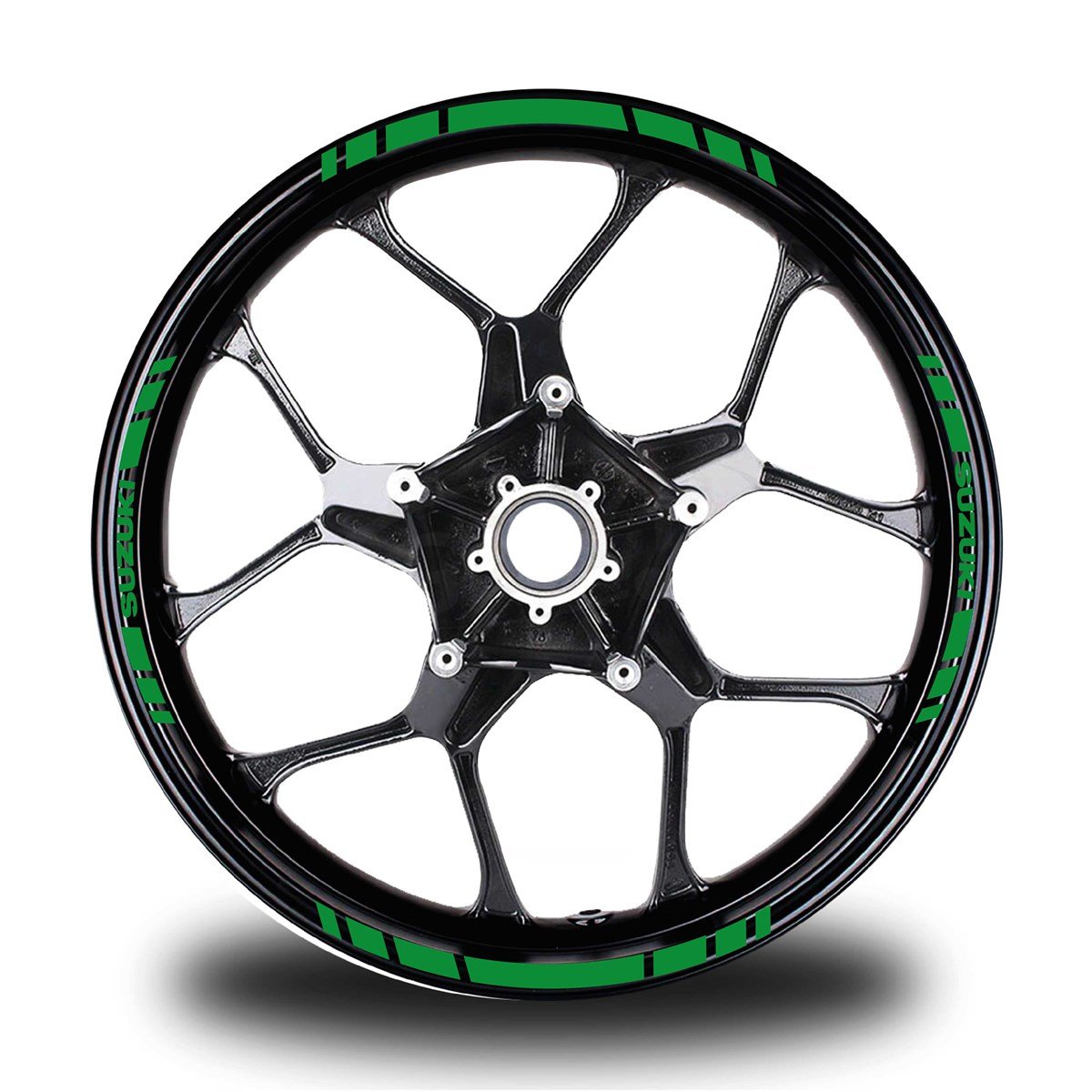 SUZUKI YAZILI KISA YAZISIZ KISA DIŞ ŞERİT 16'LI TEK RENK JANT STICKER MODELİ