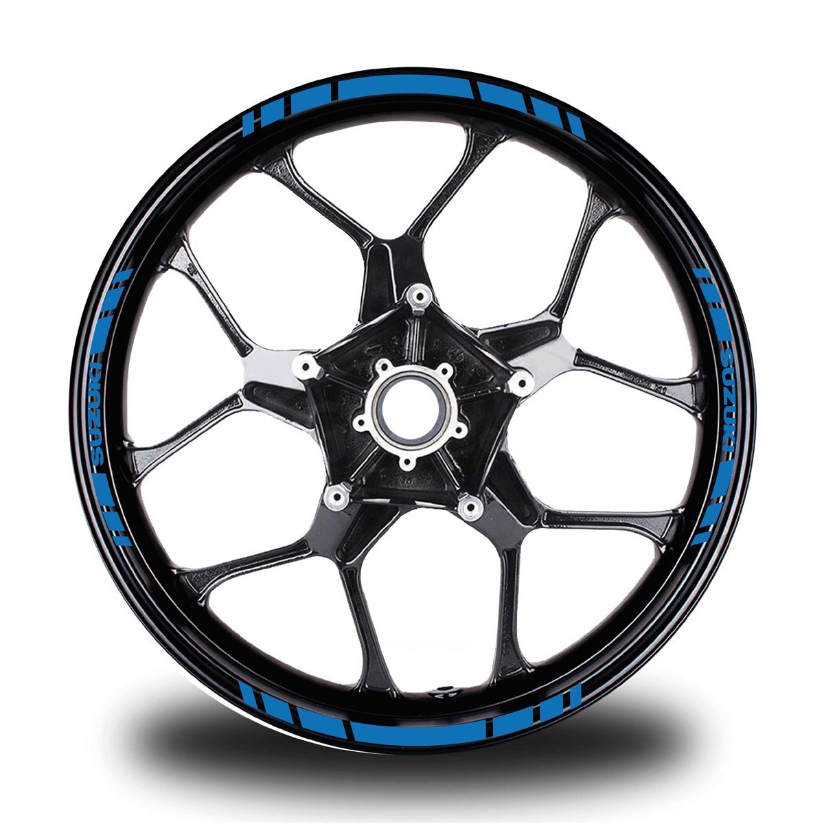 SUZUKI YAZILI KISA YAZISIZ KISA DIŞ ŞERİT 16'LI TEK RENK JANT STICKER MODELİ