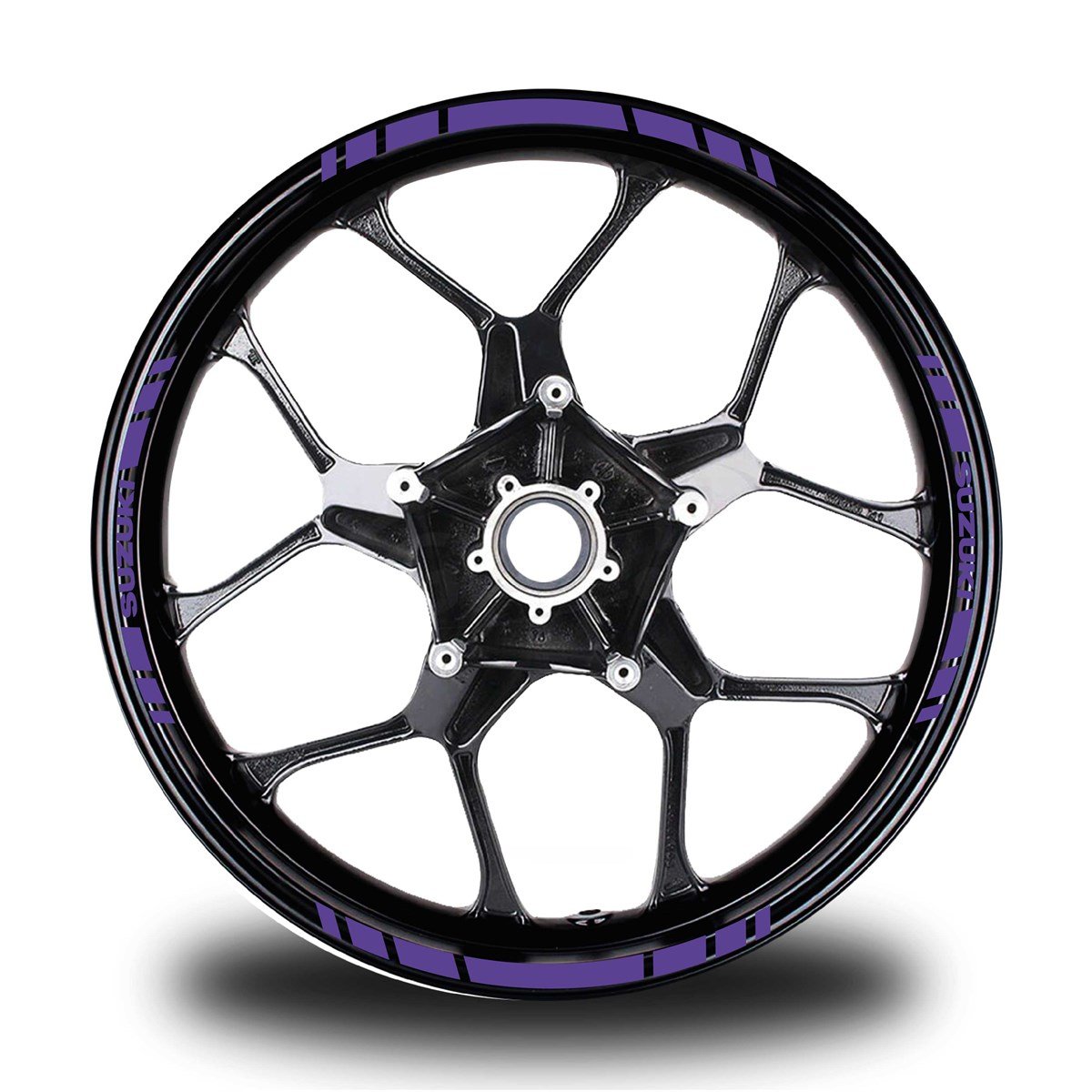 SUZUKI YAZILI KISA YAZISIZ KISA DIŞ ŞERİT 16'LI TEK RENK JANT STICKER MODELİ