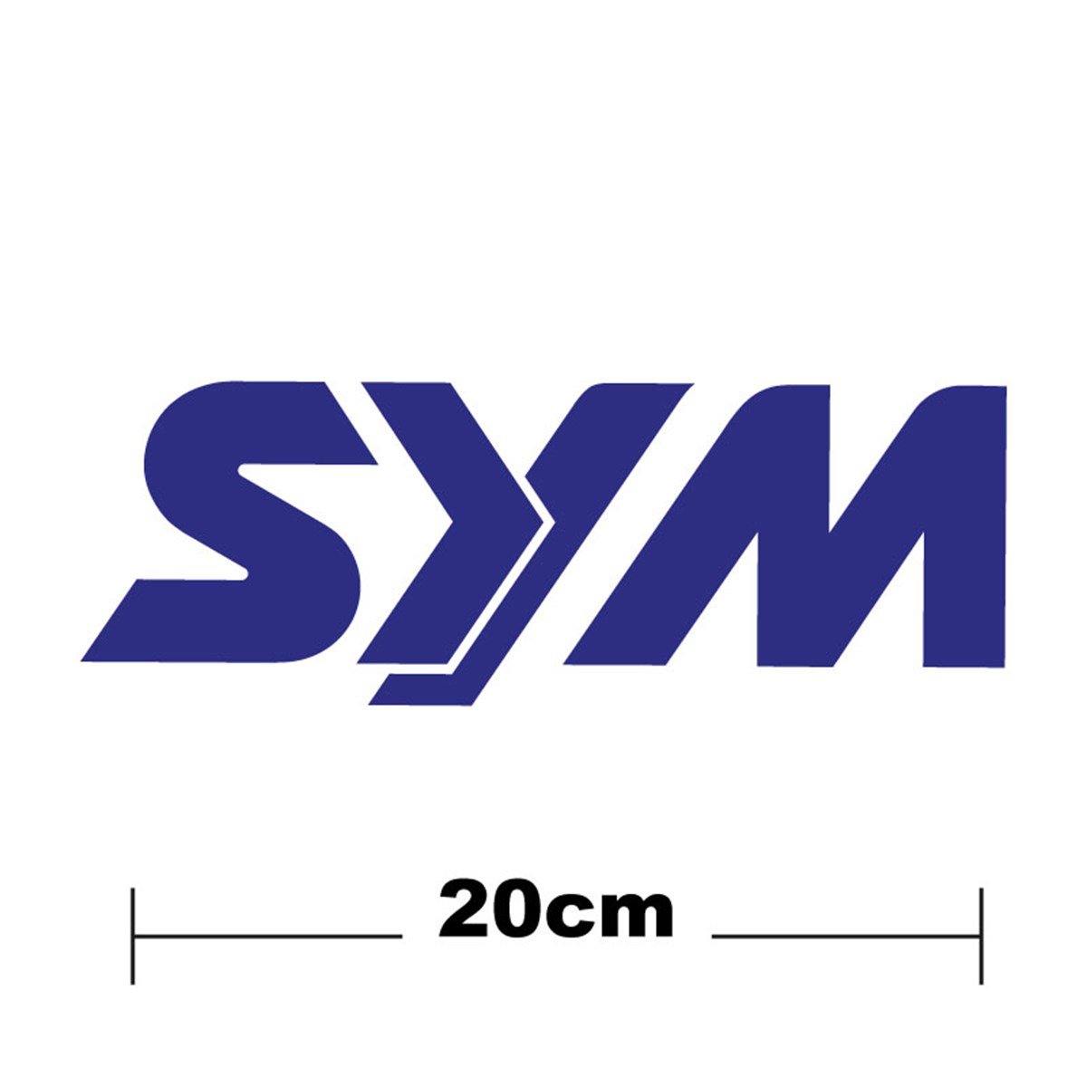 SYM Logo Yazı Sticker Etiket Tek Renk