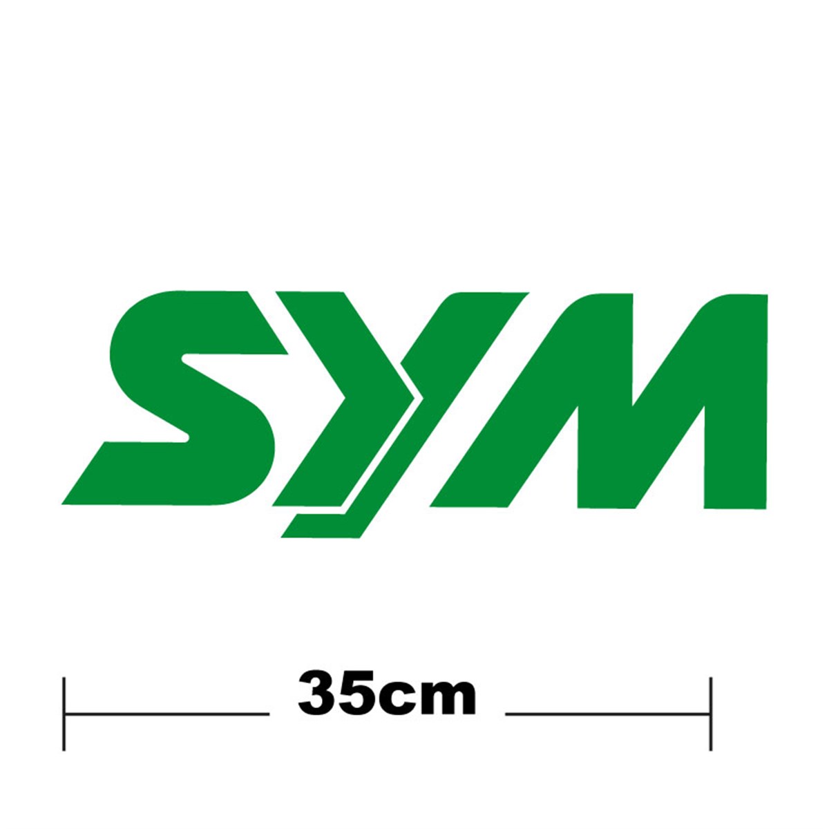 SYM Logo Yazı Sticker Etiket Tek Renk