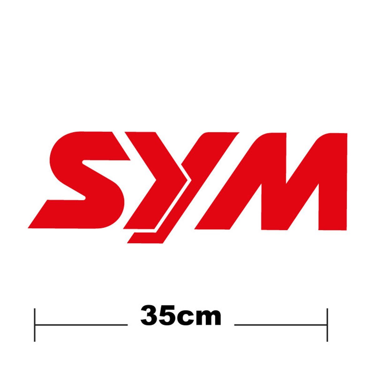 SYM Logo Yazı Sticker Etiket Tek Renk
