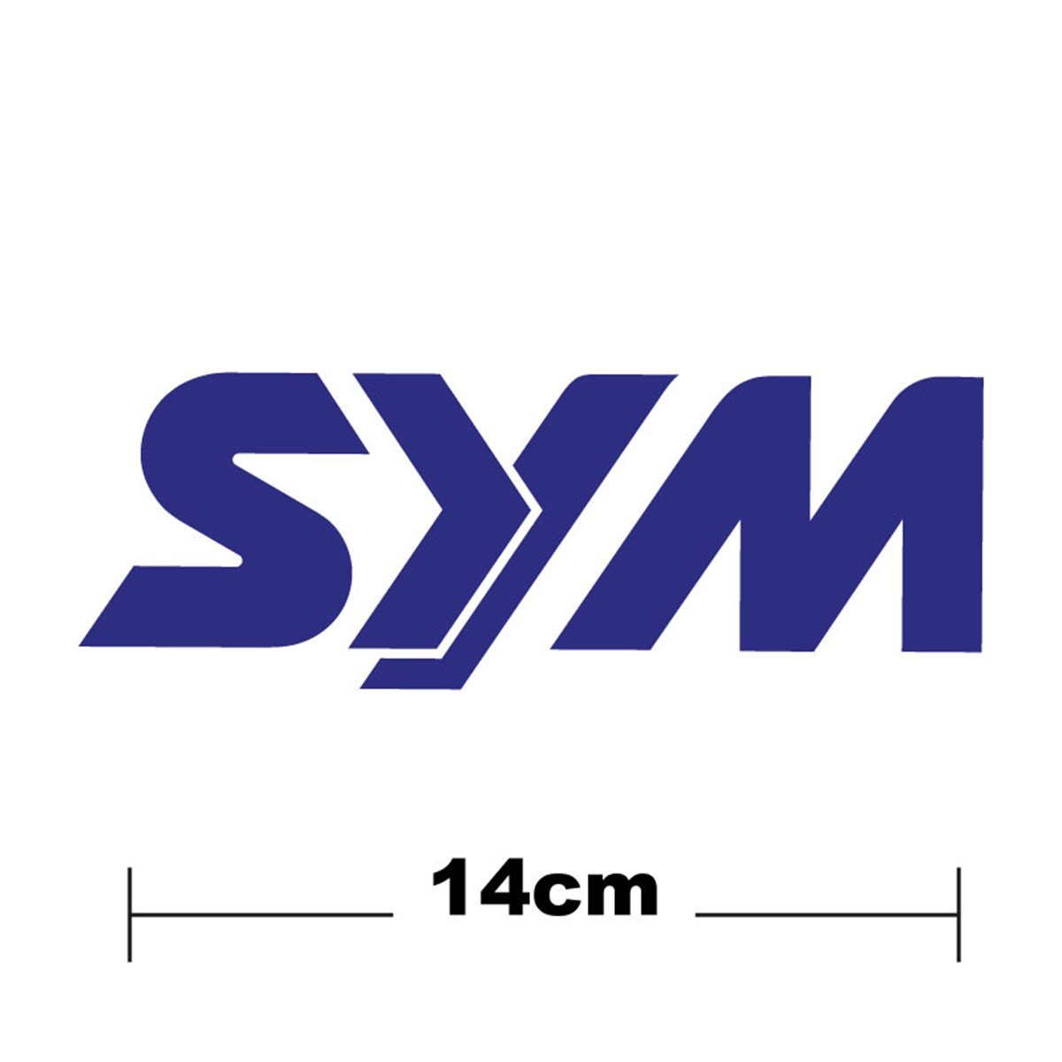 SYM Logo Yazı Sticker Etiket Tek Renk