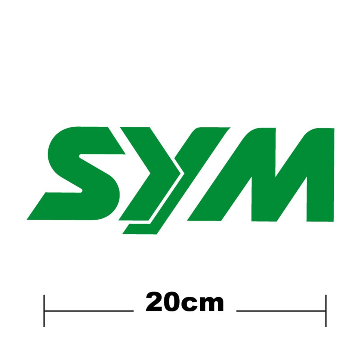 SYM Logo Yazı Sticker Etiket Tek Renk