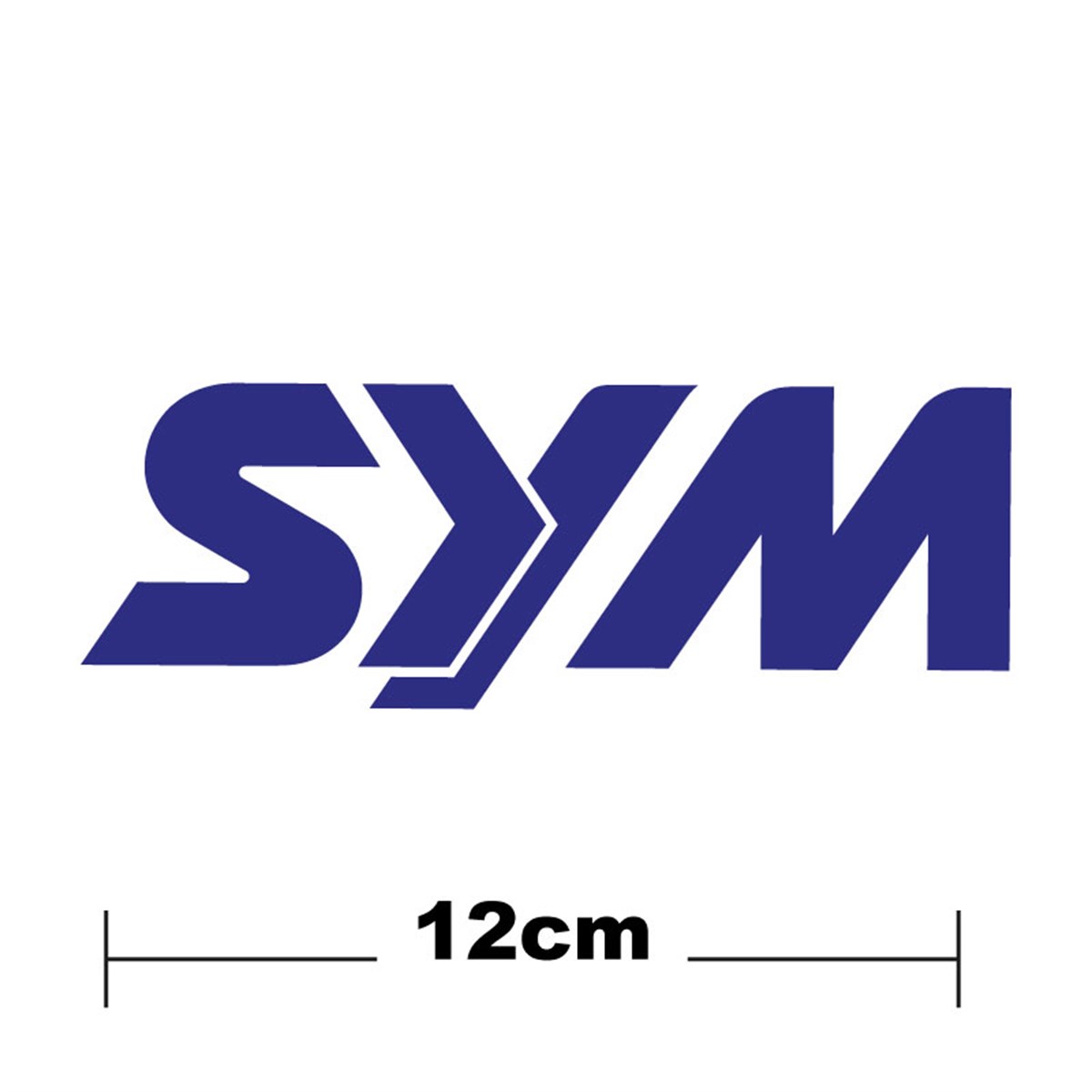 SYM Logo Yazı Sticker Etiket Tek Renk