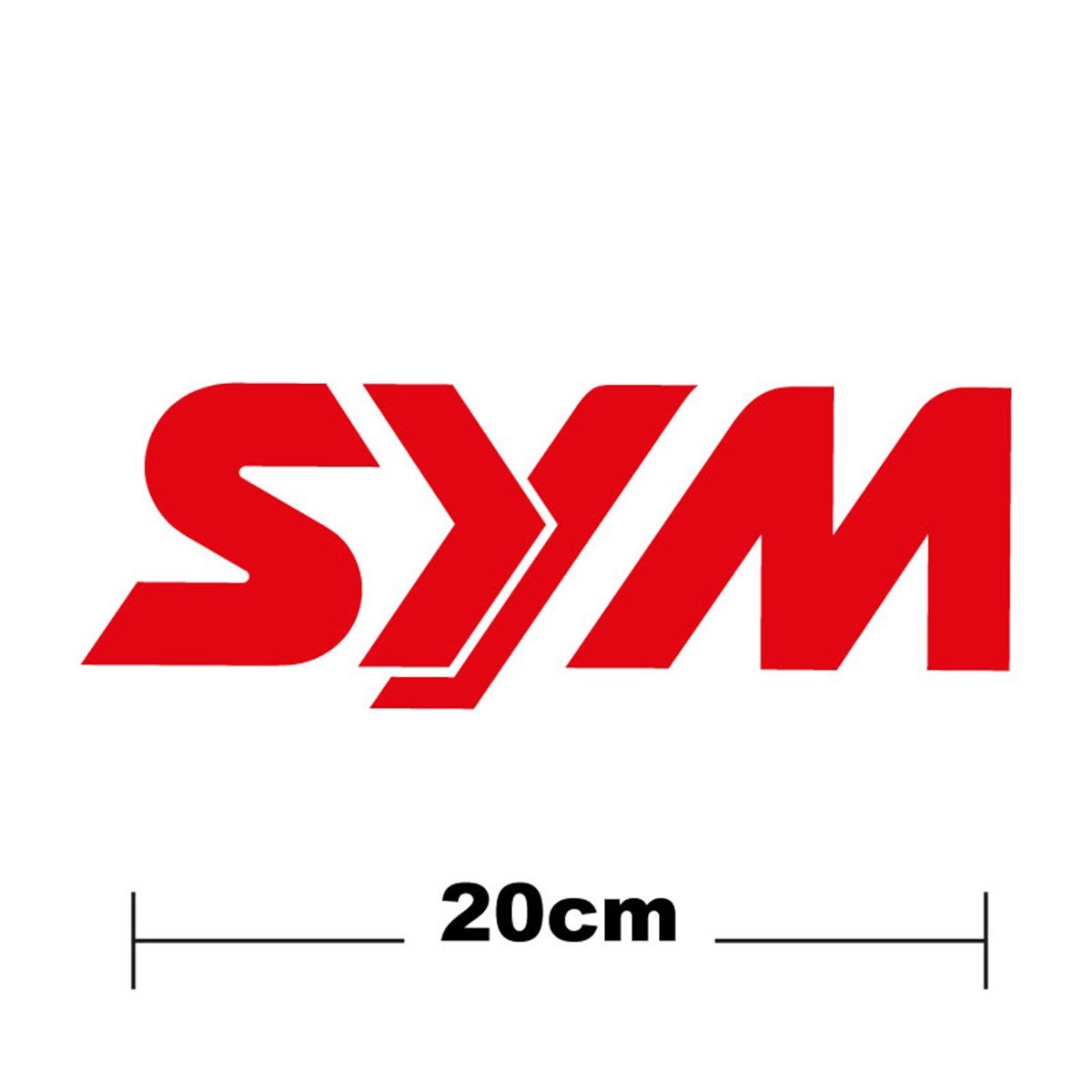 SYM Logo Yazı Sticker Etiket Tek Renk
