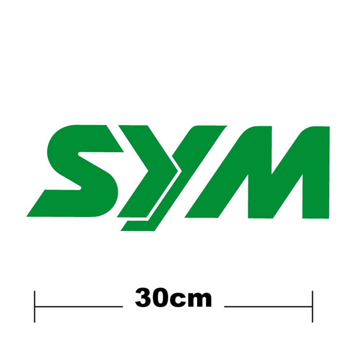 SYM Logo Yazı Sticker Etiket Tek Renk