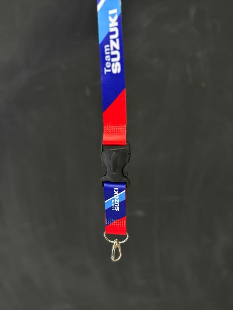 Team Suzuki Logolu Baskılı Motosiklet Anahtar Boyunluk Modeli