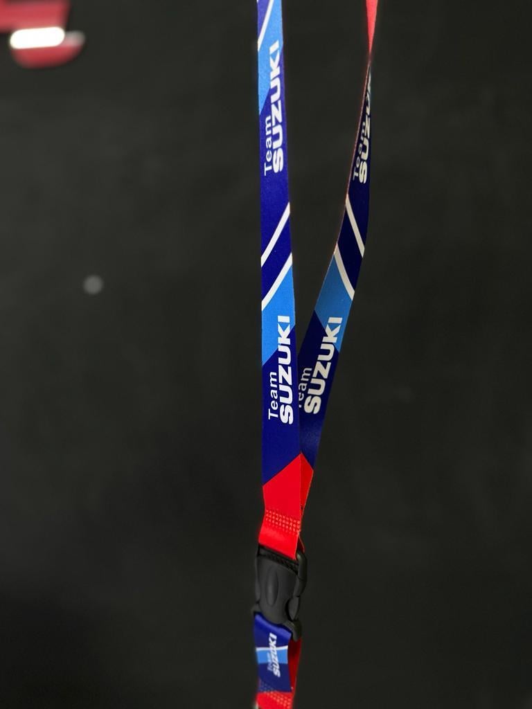 Team Suzuki Logolu Baskılı Motosiklet Anahtar Boyunluk Modeli