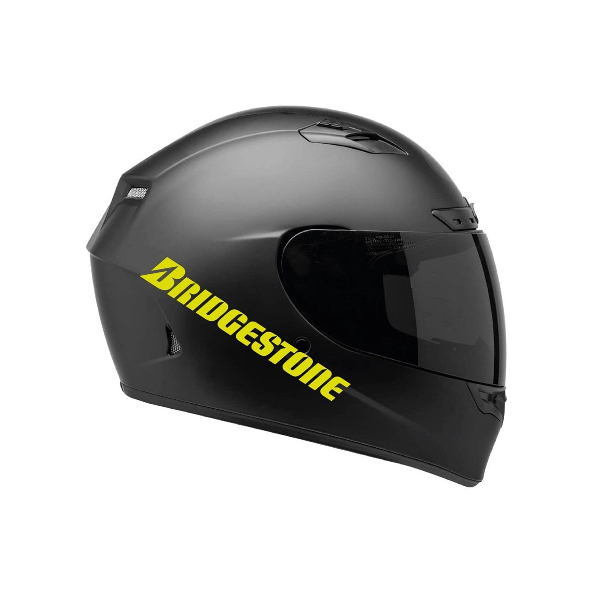 Tek Renk Bridgestone (Bridgestone Helmet Stickers) Kask Sticker Etiket Modeli