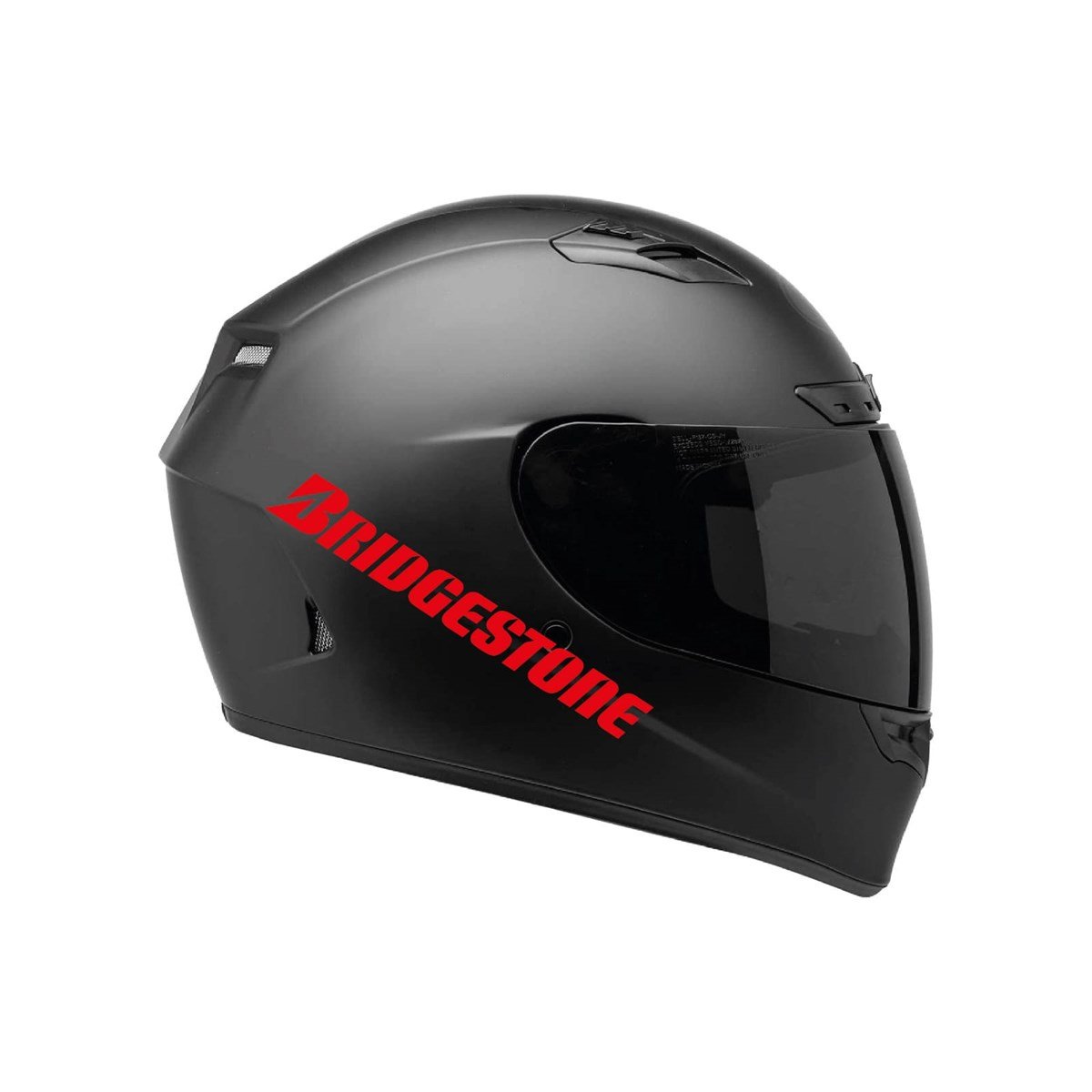 Tek Renk Bridgestone (Bridgestone Helmet Stickers) Kask Sticker Etiket Modeli