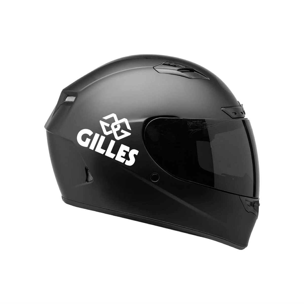 Tek Renk Gilles (Gilles Helmet Stickers) Kask Sticker Etiket Modeli