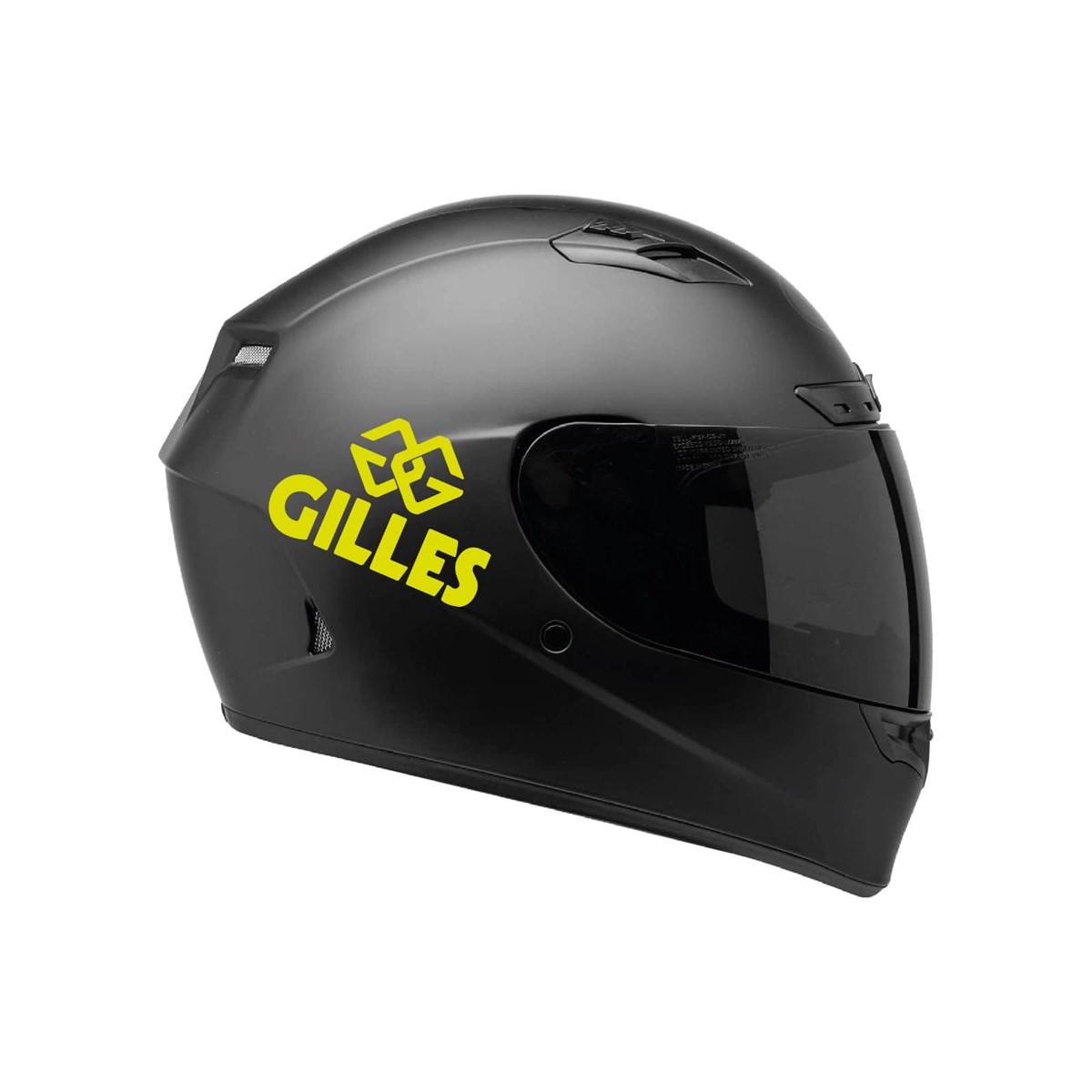 Tek Renk Gilles (Gilles Helmet Stickers) Kask Sticker Etiket Modeli