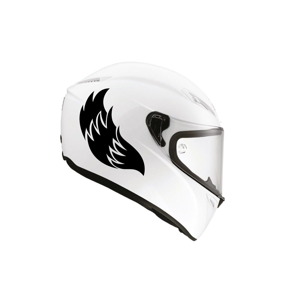 Tek Renk Kırmızı Kamuflaj ( Kamuflage Helmet Stickers ) Kask Sticker Etiket Modeli 4